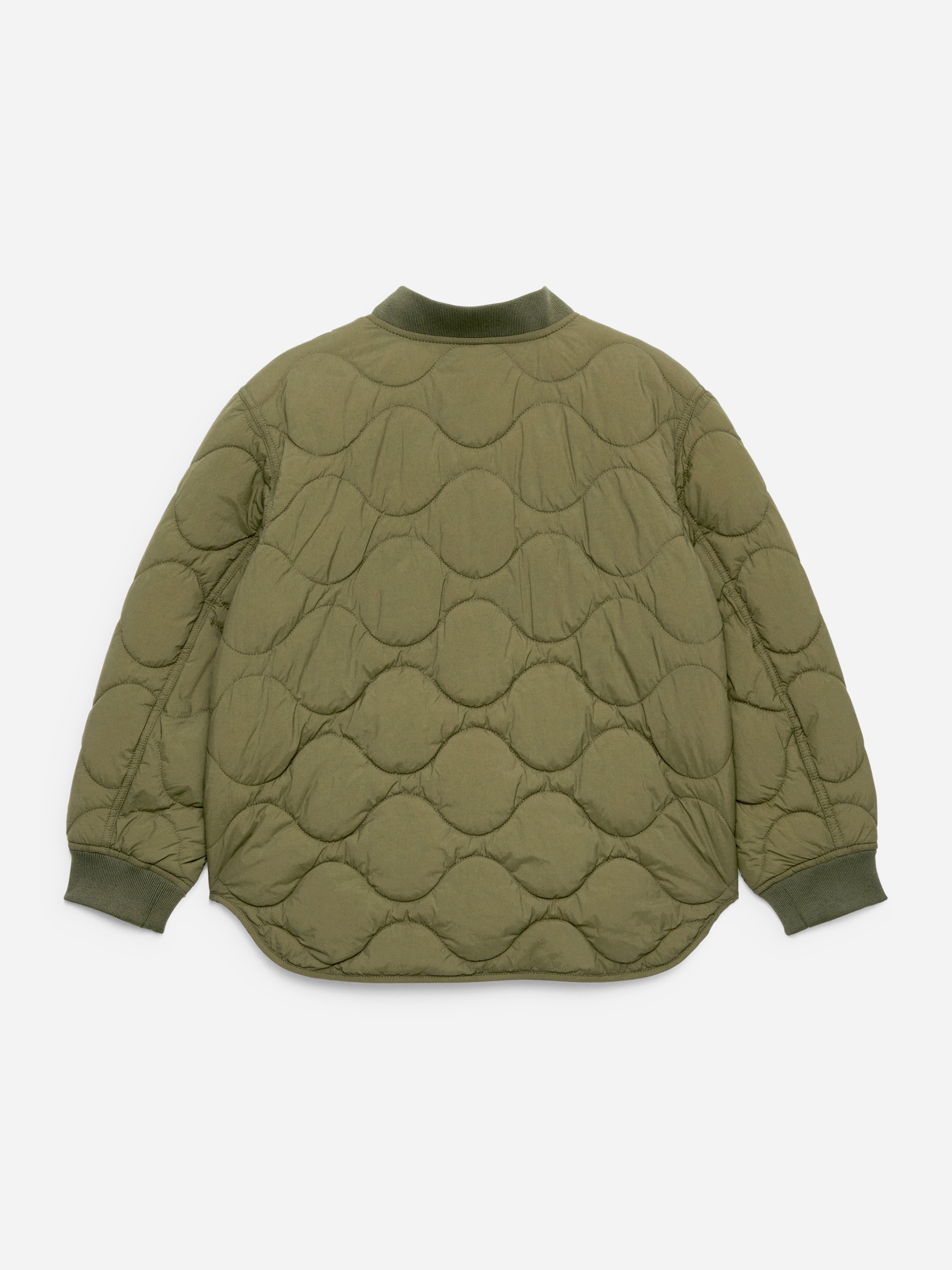 Quilted Jacket - Khaki Green - Regular fit - Children - StillMedia/DescriptiveStillLife - 2