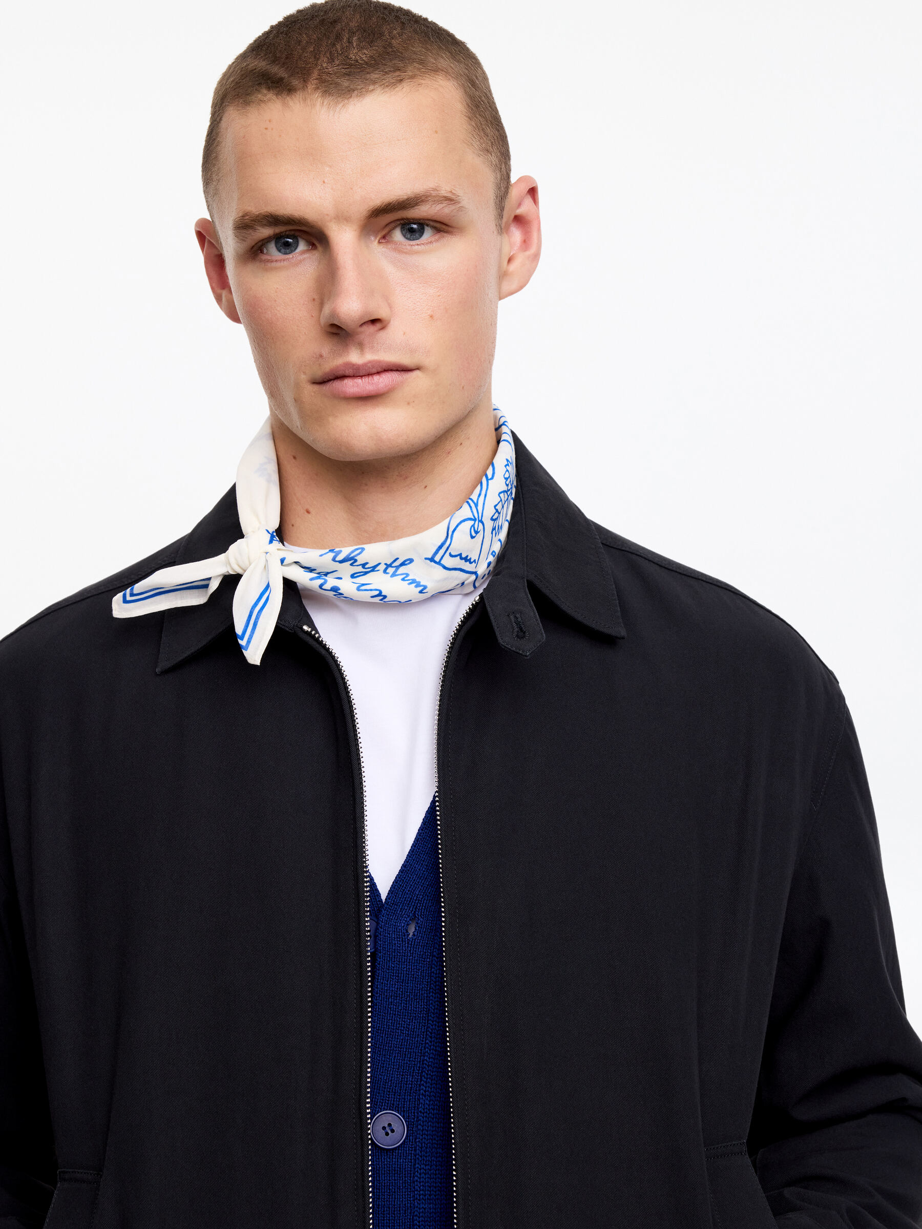 ARKET CAFÉ Printed Bandana-#3C639C-18405