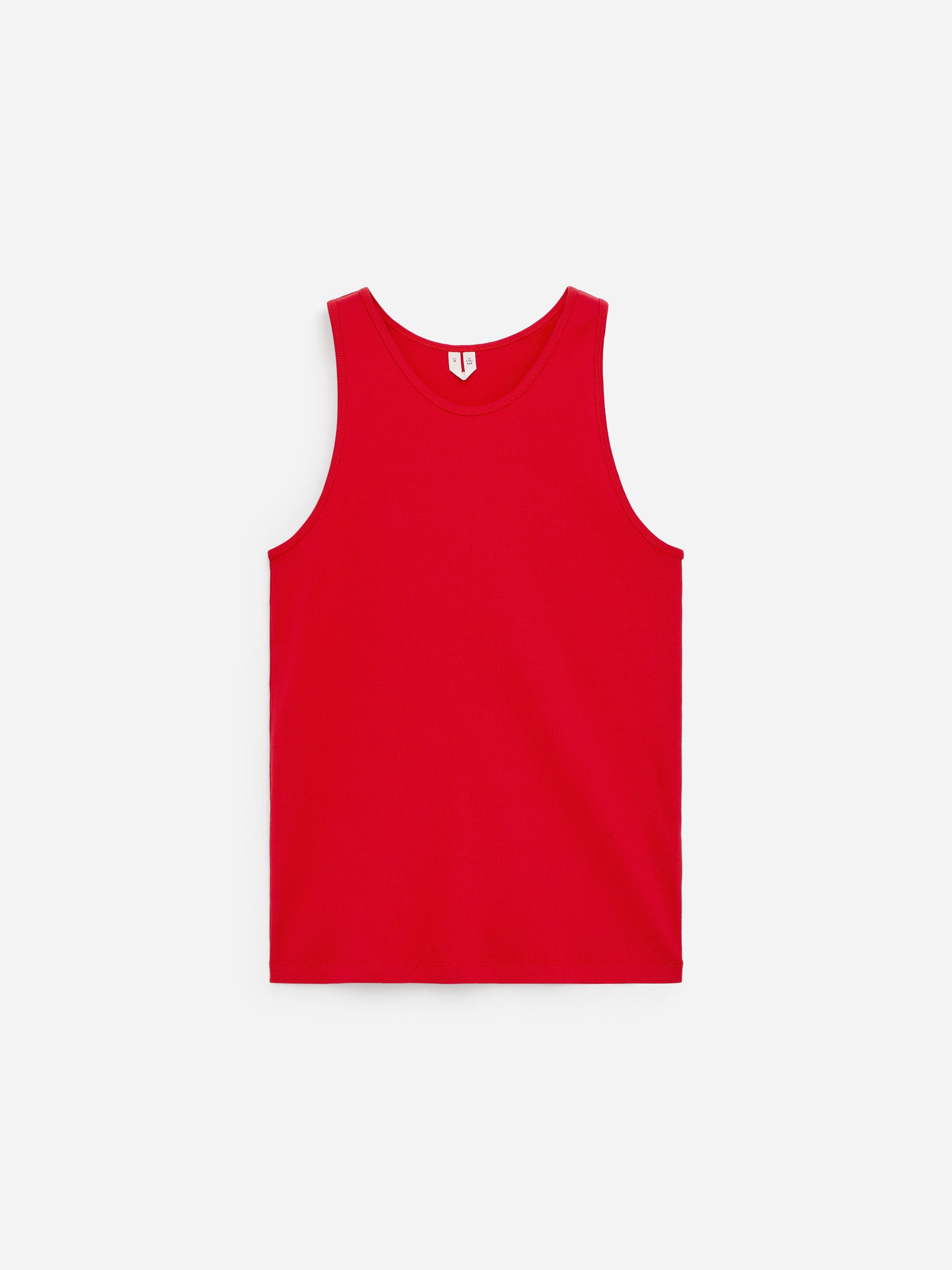 Ribbed Tank Top - Red - Slim fit - Women - StillMedia/DescriptiveStillLife - 1