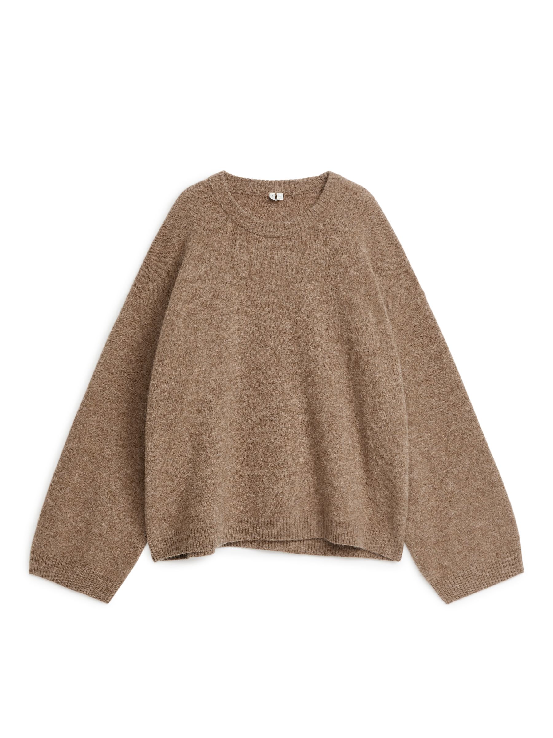 Pullover aus Alpakawolle und Wolle - Dunkelbeige - Loose Fit - Damen - StillMedia/DescriptiveStillLife - 1