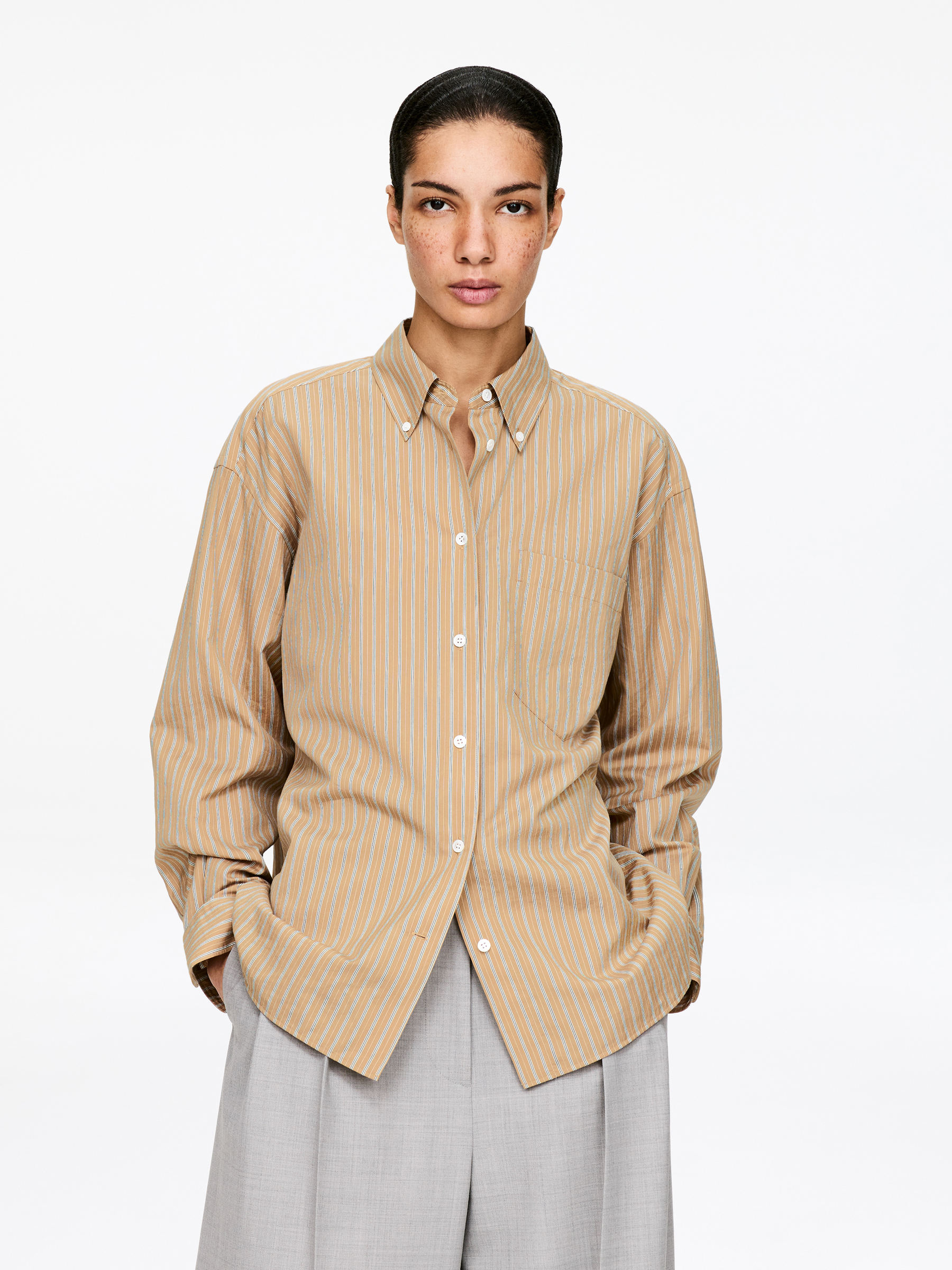 Hemd aus Baumwolle und Seide-#918265-18060