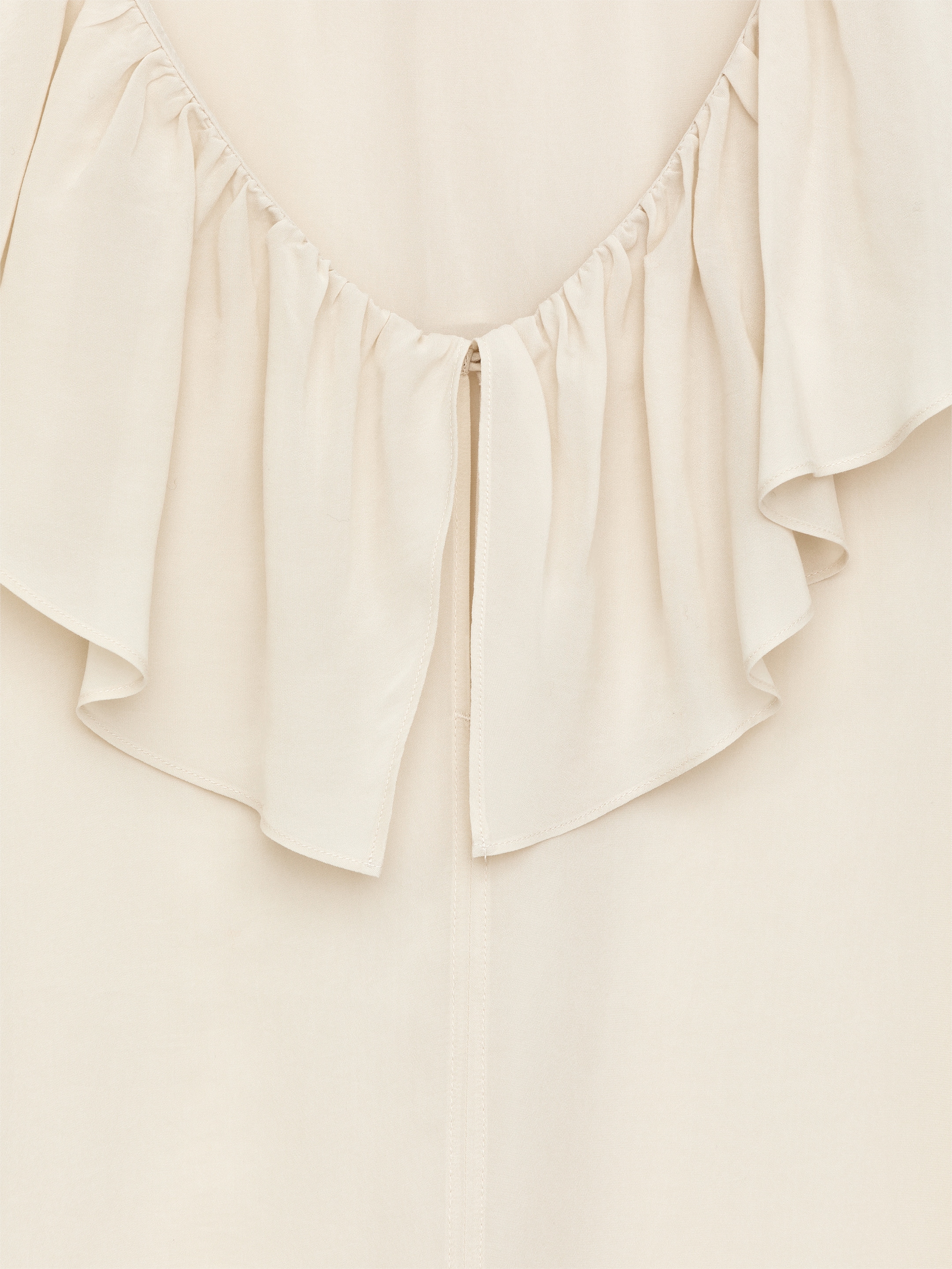 Blusa con colletto con gala - Bianco sporco - Regular fit - Women - StillMedia/DescriptiveDetail - 1