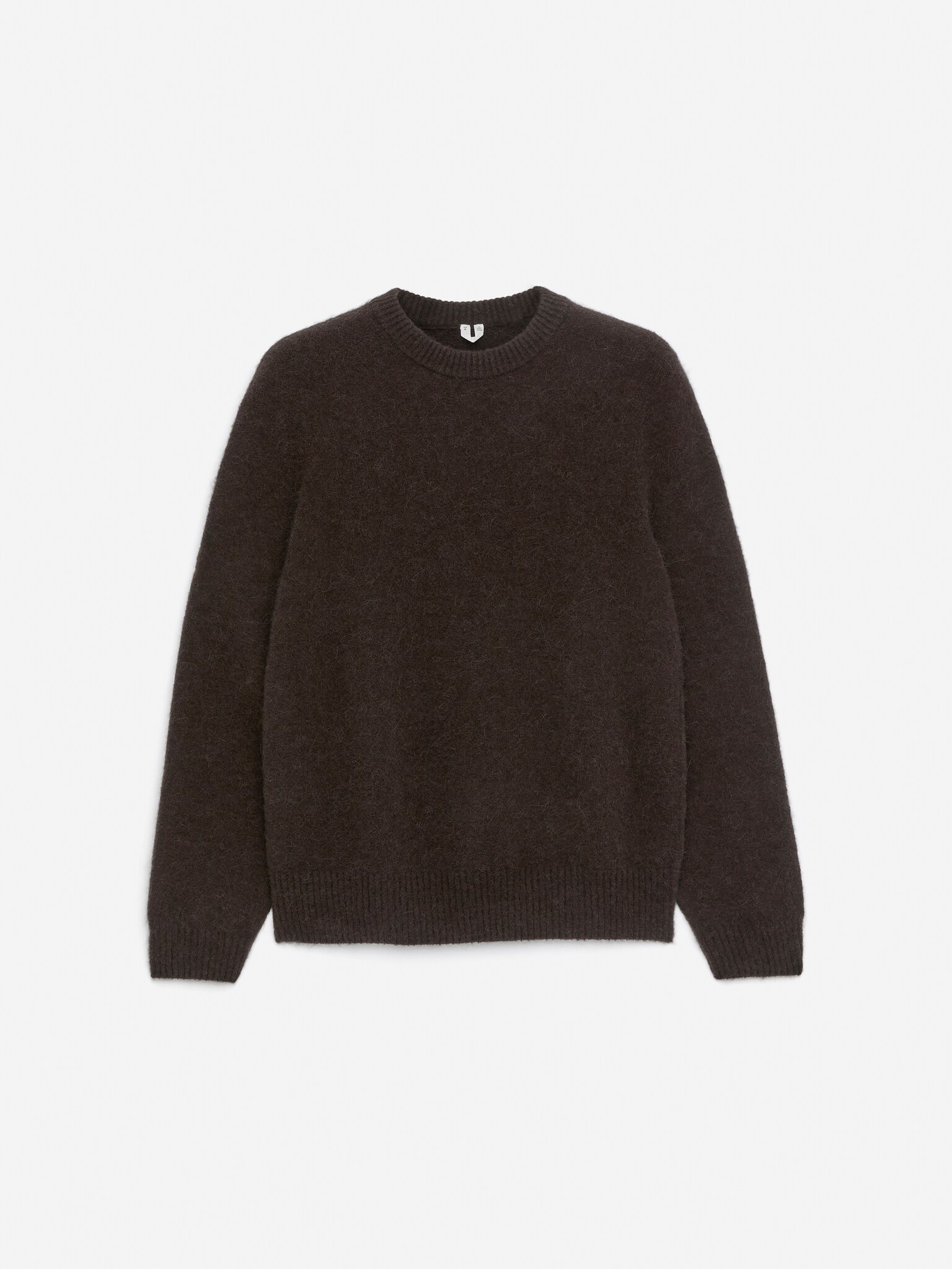 Alpaca-Merino Blend Jumper - Marron foncé/Bleu poudré - 2