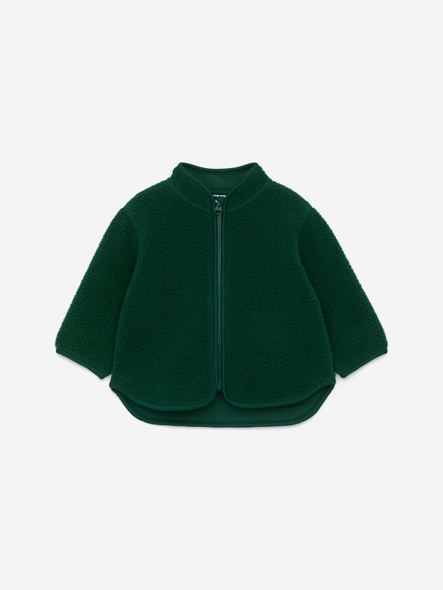 Veste polaire - Vert foncé/Rouge vif - 1