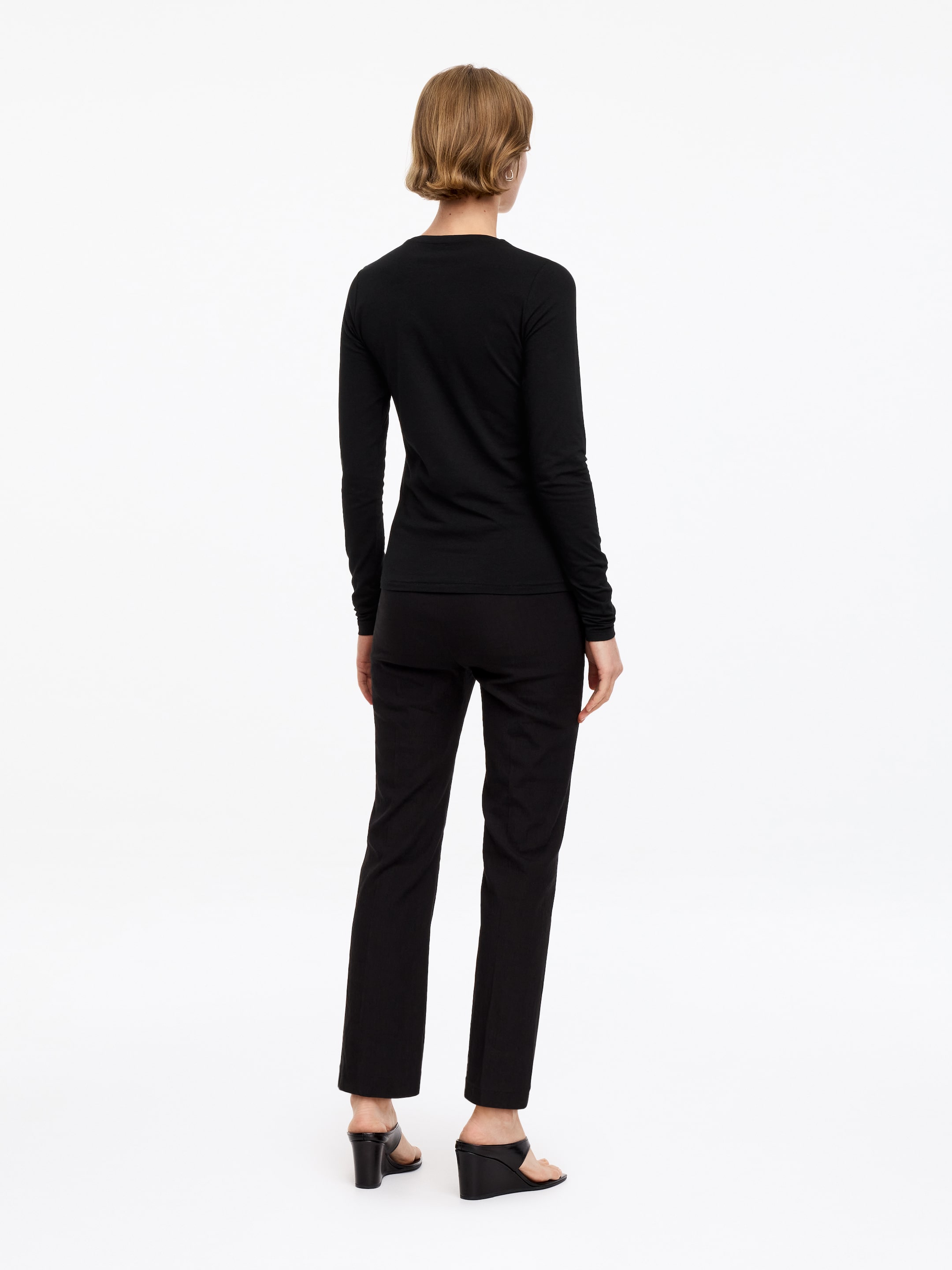 T-shirt slim à manches longues - Noir - Slim fit - Femme - StillMedia/Lookbook - 10