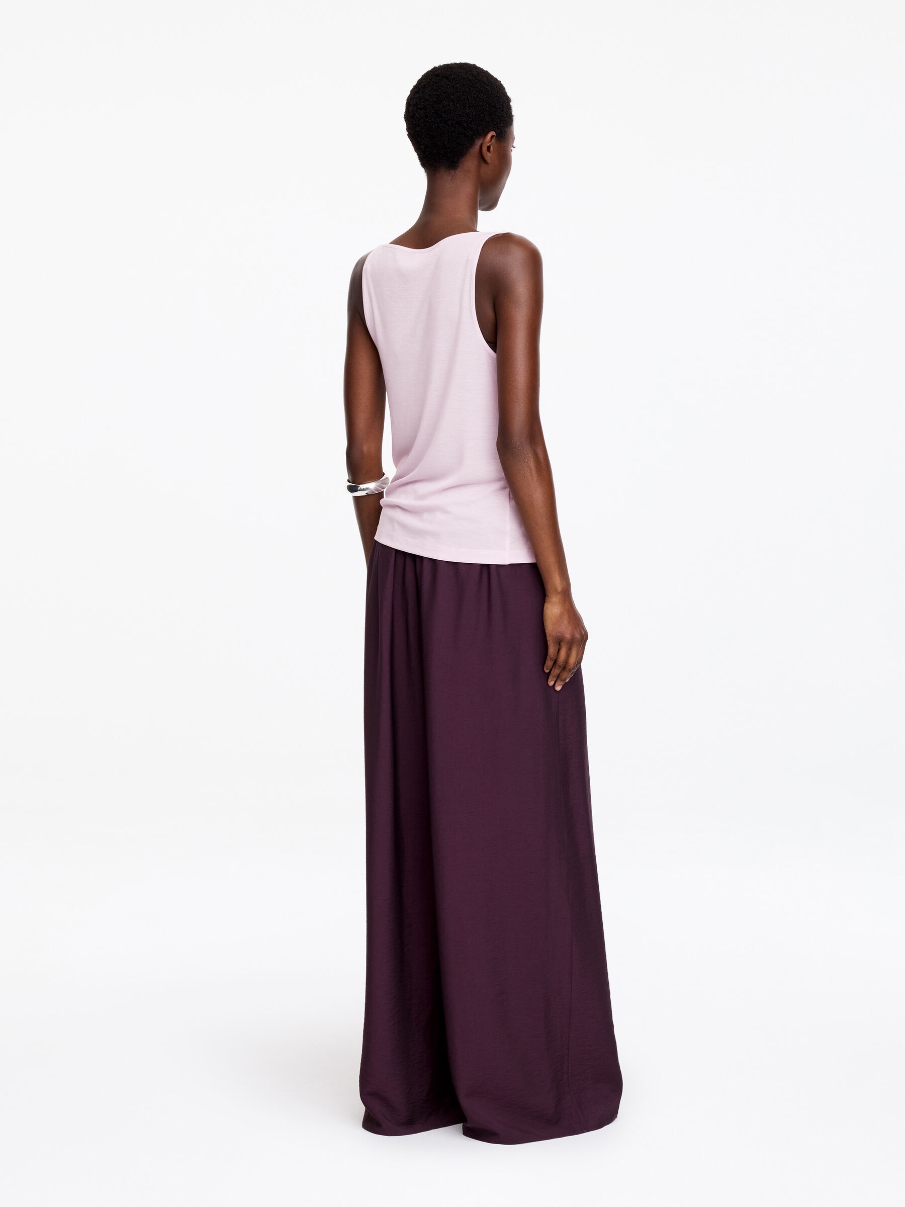 Draped Tank Top - Pink - Regular fit - Women - StillMedia/Lookbook - 2