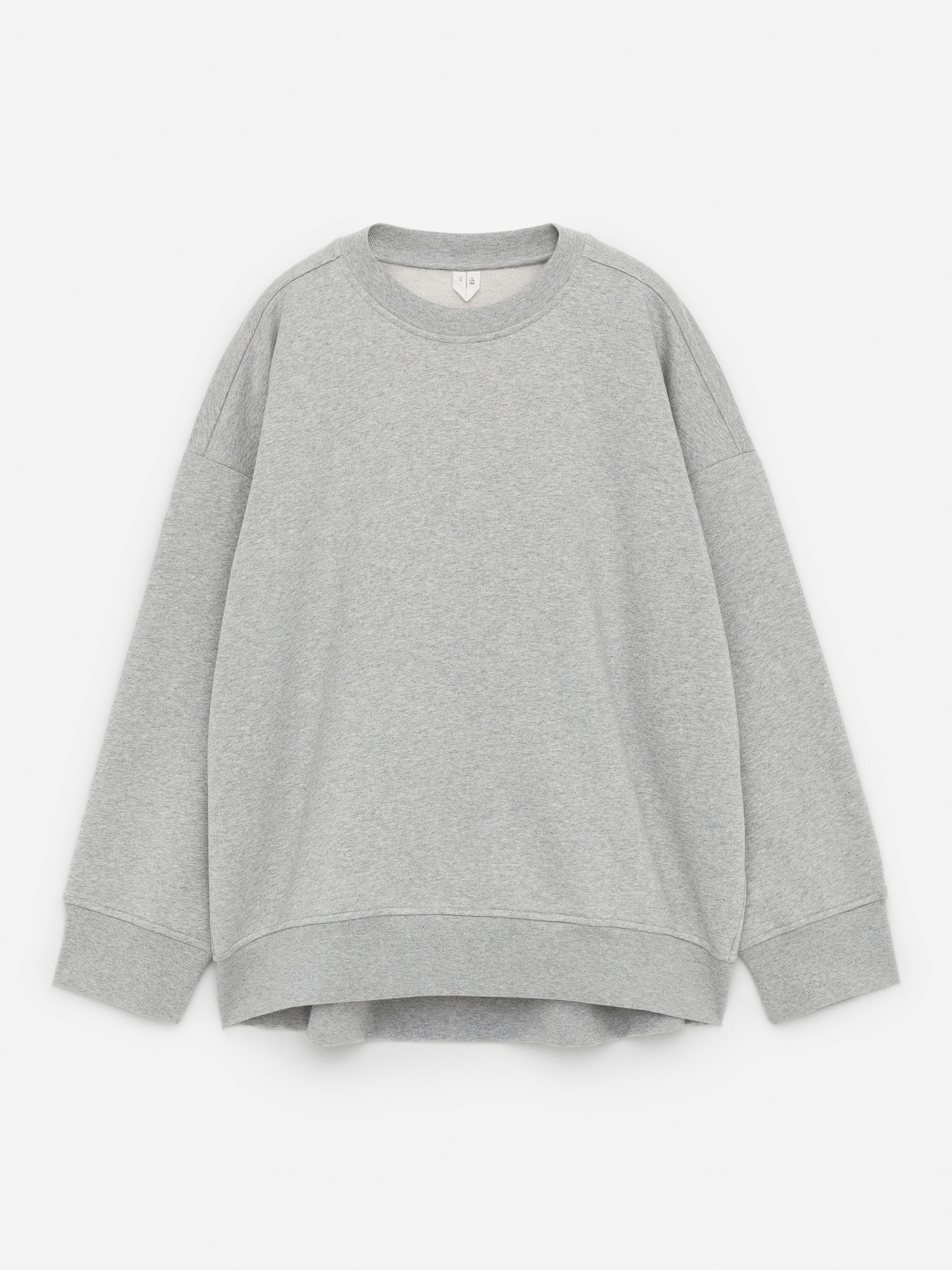 Relaxed Terry Sweatshirt - Grey Melange - Oversized - Women - StillMedia/DescriptiveStillLife - 2