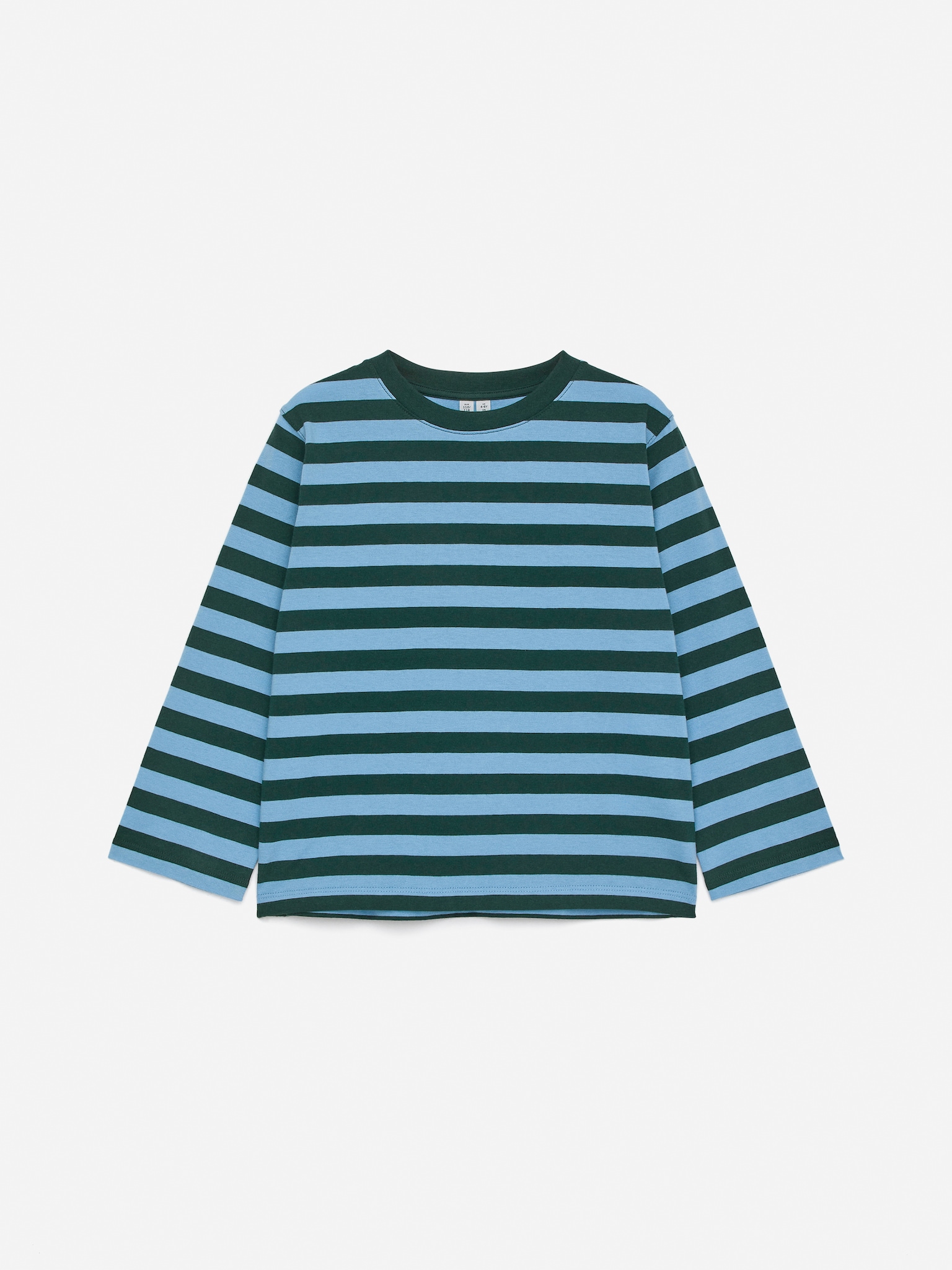 Langarmshirt - Dunkelgrün/Hellblau/Hellblau/Orange/Blau/Weiß/Grün