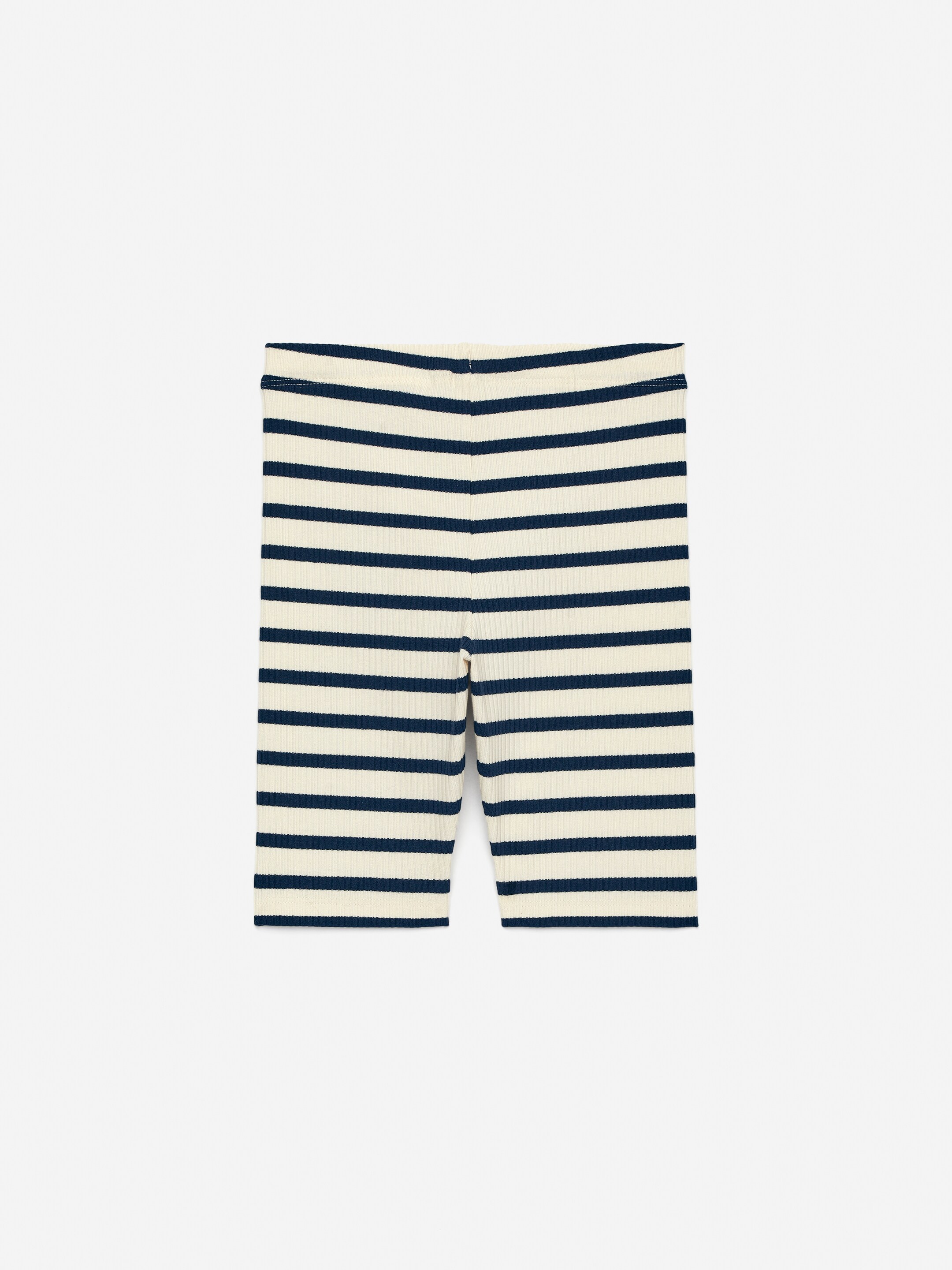 Zobrazit větší obrázek: Žebrované cyklistické šortky - Modrá/Off White - DĚTI | H&M CZ 2