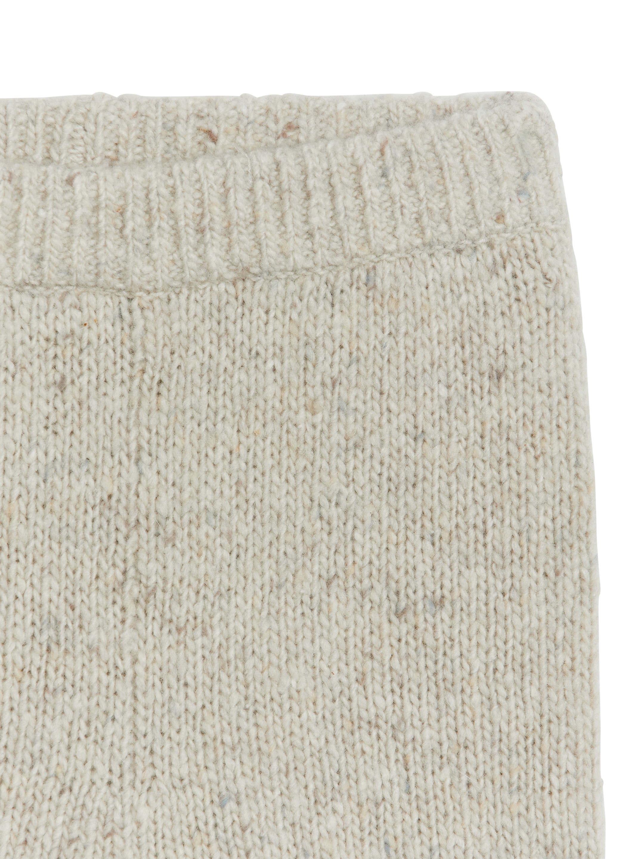 Neps Wool -Blend Trousers - Beige Melange - Loose fit - Children - StillMedia/DescriptiveDetail - 1