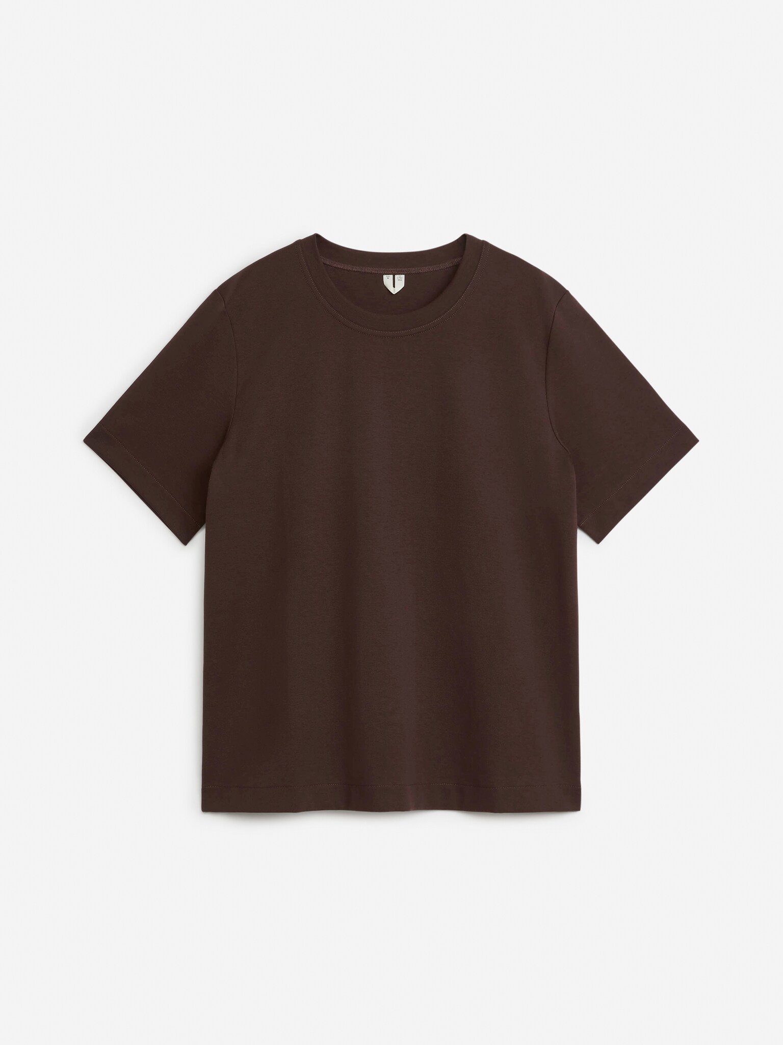 T-shirt épais PEARL - Marron foncé/Bordeaux/Rose/Blanc/Taupe/Noir/Gris chiné/Bleu foncé/Bleu ciel/Bordeaux/Marron foncé