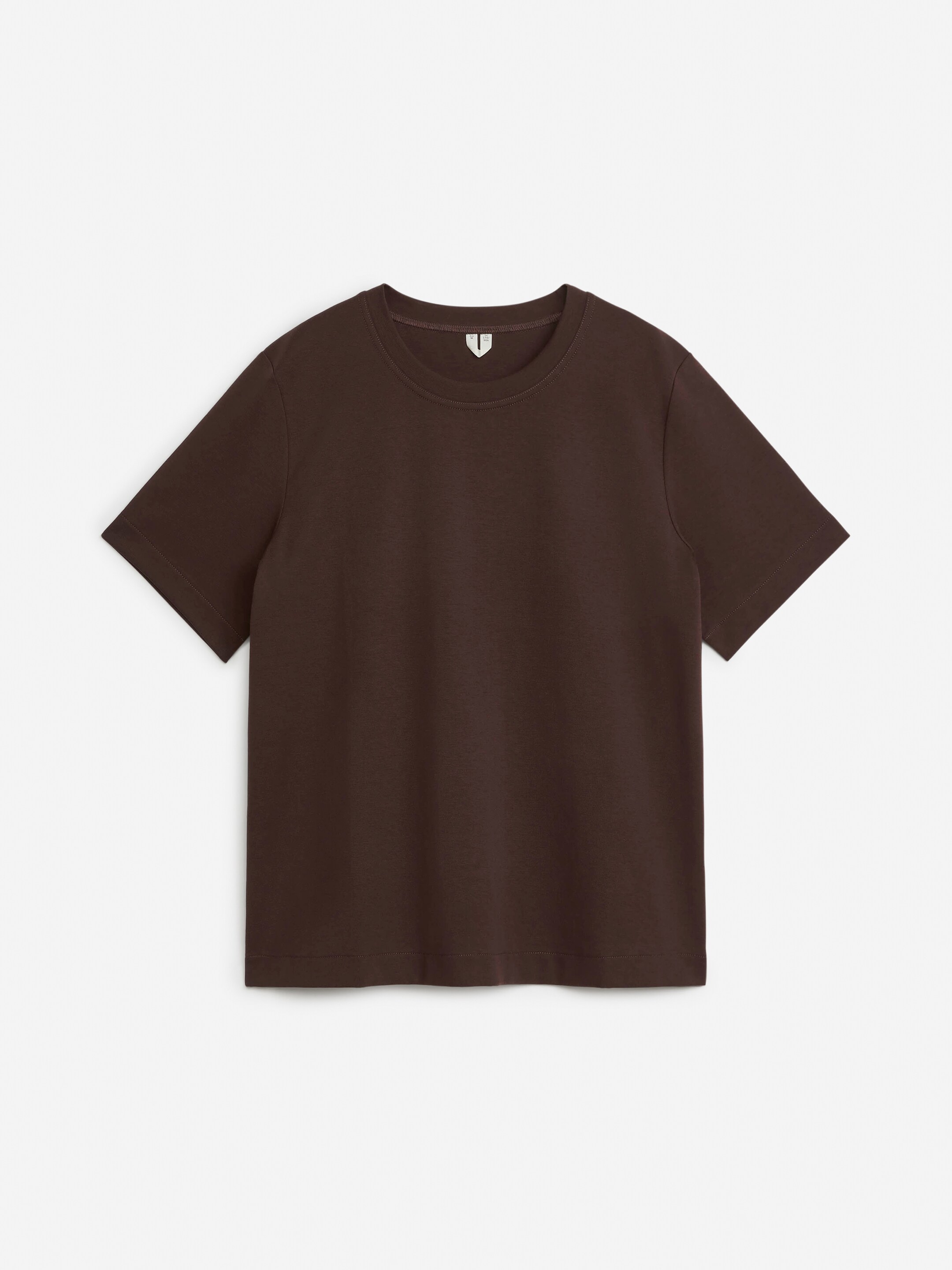 Ver imagem maior: T-shirt PEARL em jersey pesado - Castanho escuro - SENHORA | H&M PT 5