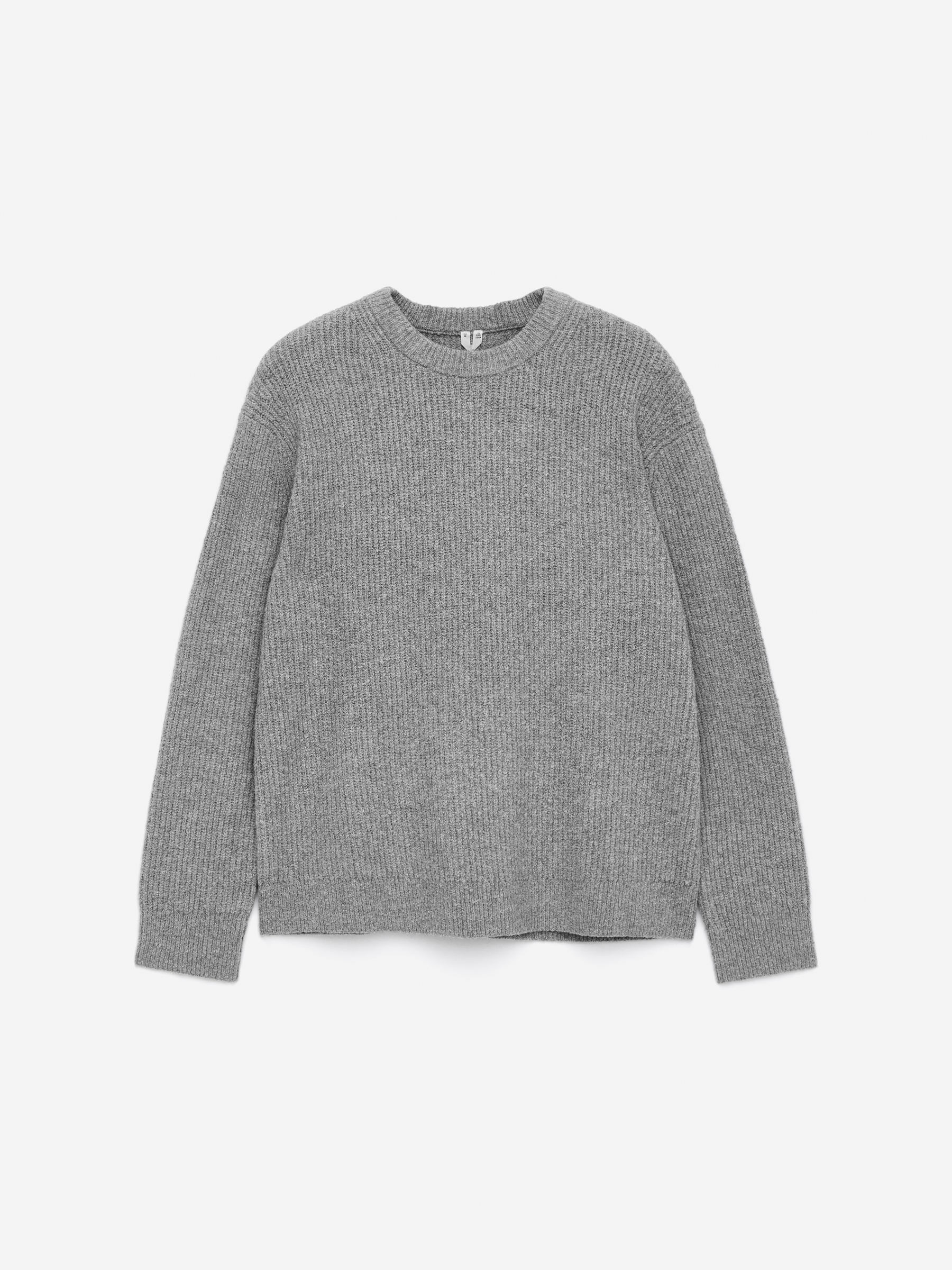 Cotton-Blend Jumper-Grey-16164