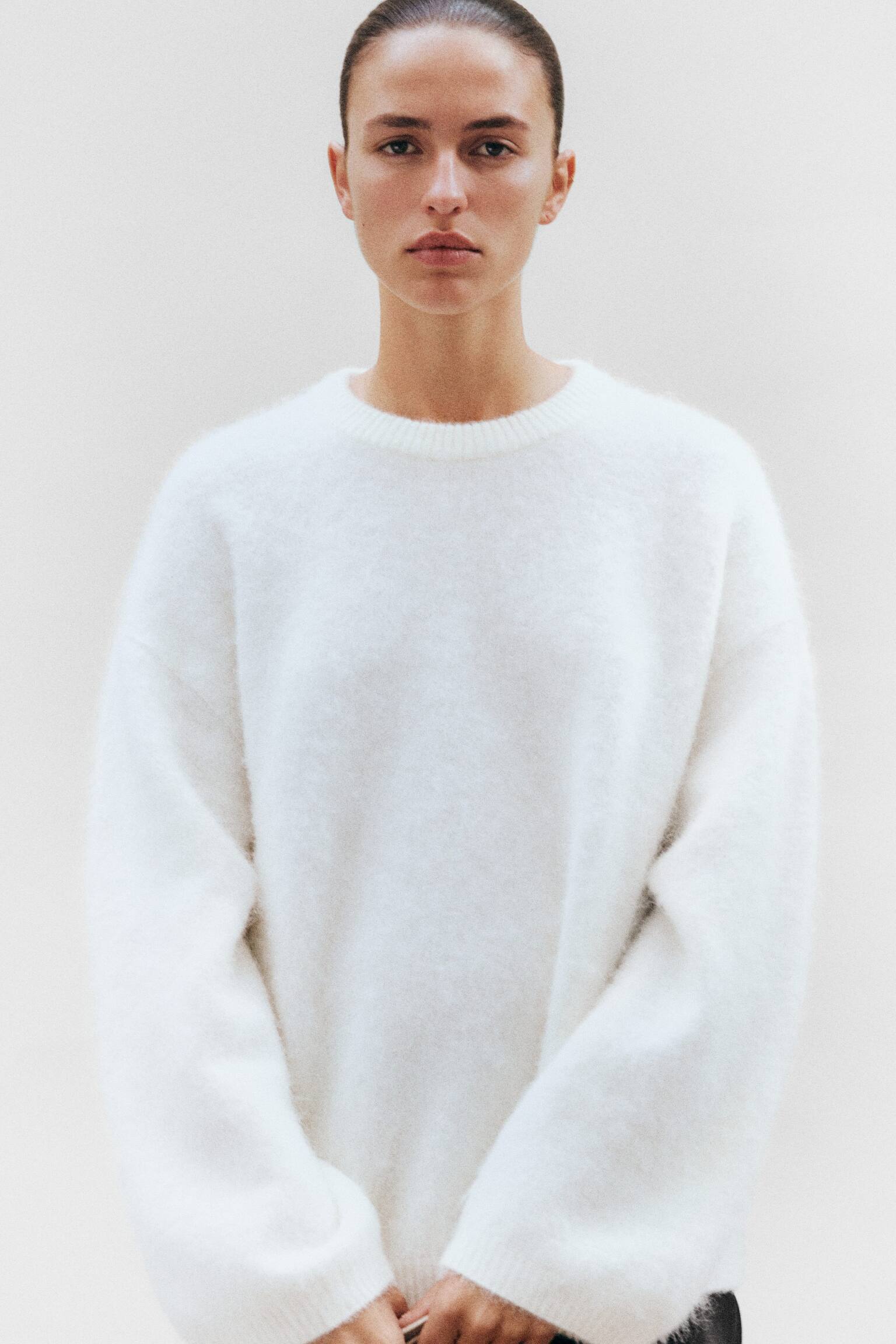 Trøje i en blend af alpaka og uld - Råhvid/Mørkeblå/Lysegrå/Mørk bordeaux/Grøn/Turkis/Sort/Beige - 6