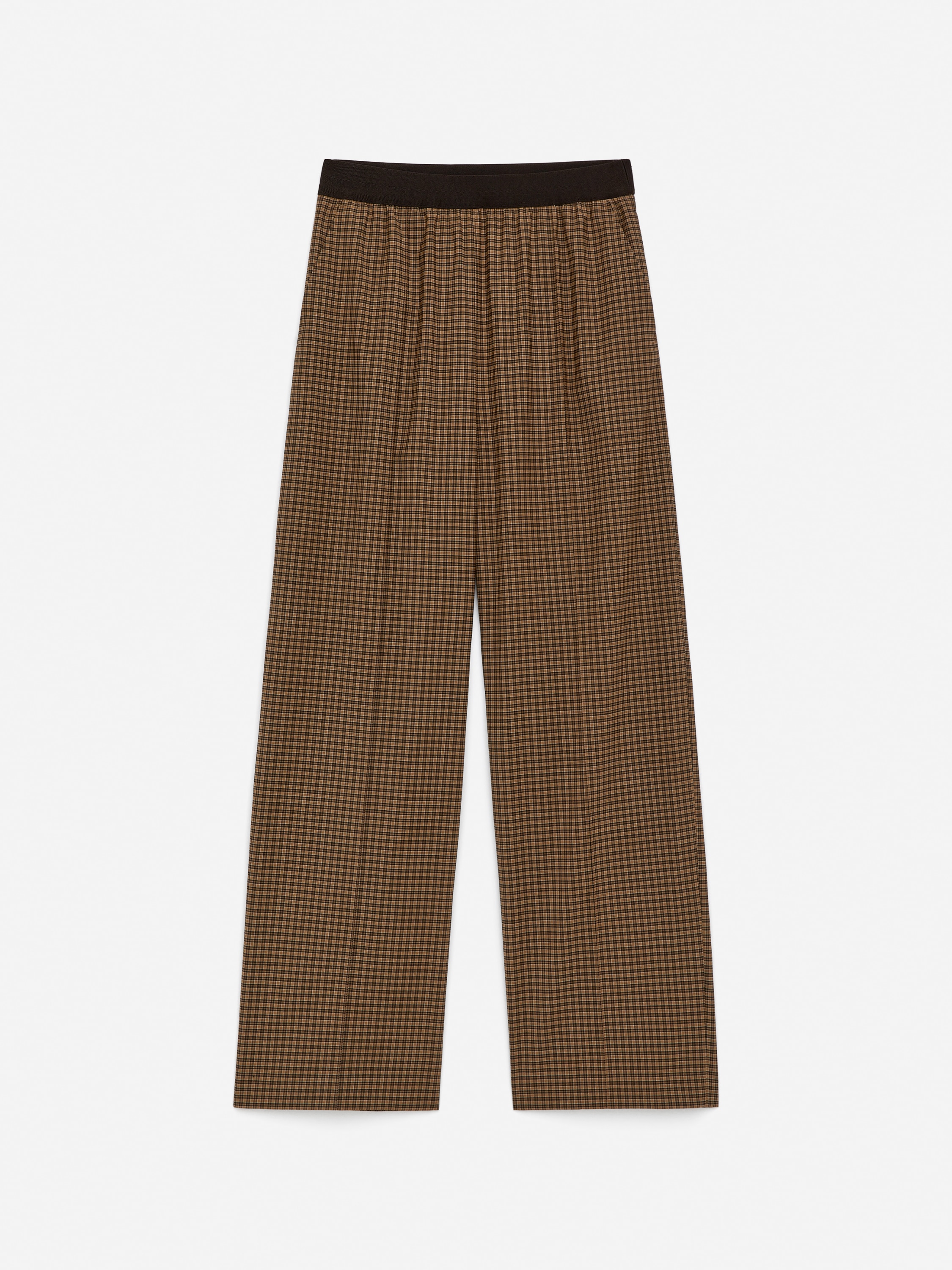 Byxa med resår i midjan - Brun