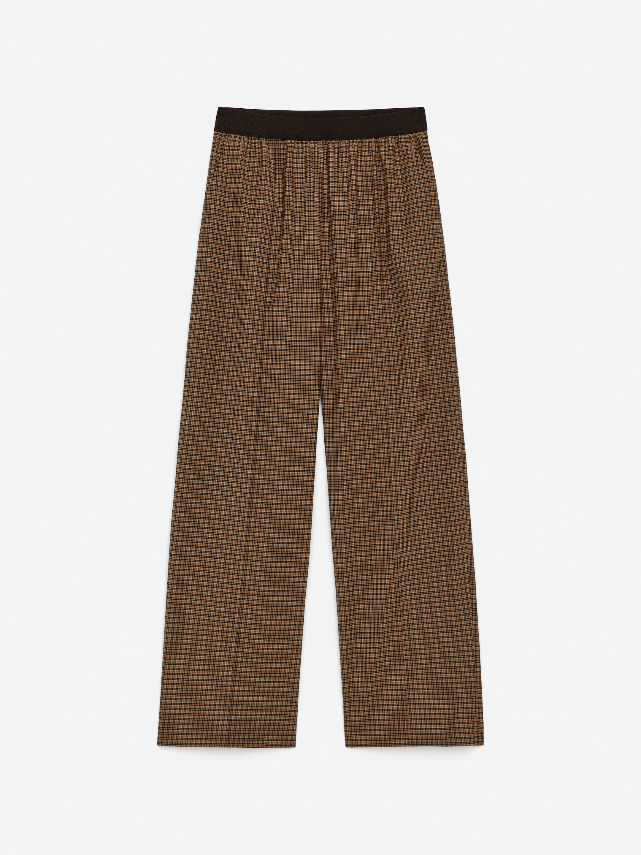 Elastic Waist Trousers - Brown - Relaxed fit - Women - StillMedia/DescriptiveStillLife - 2