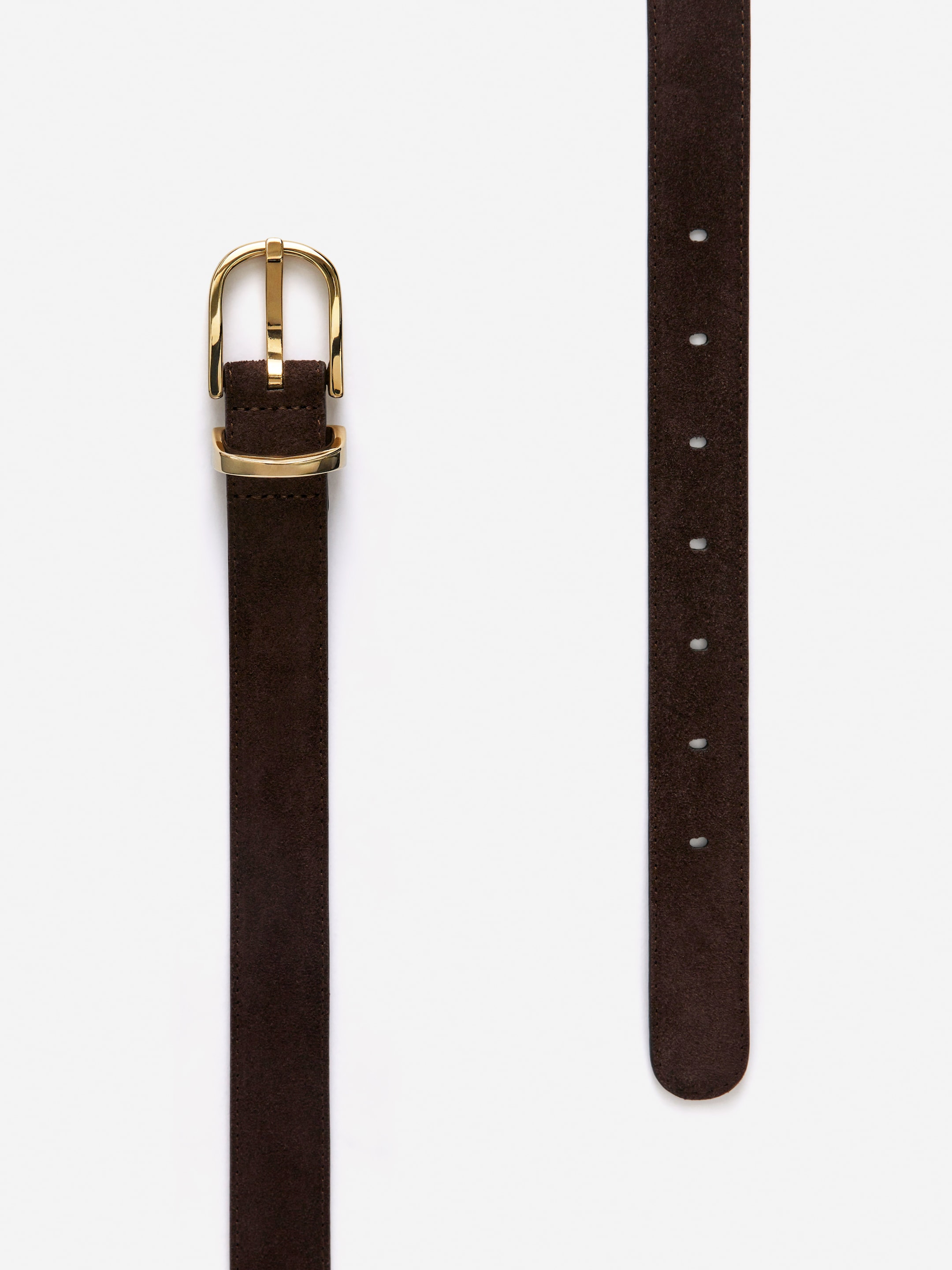Ceinture en croûte de cuir suédé - Marron - Femme - StillMedia/DescriptiveDetail - 1