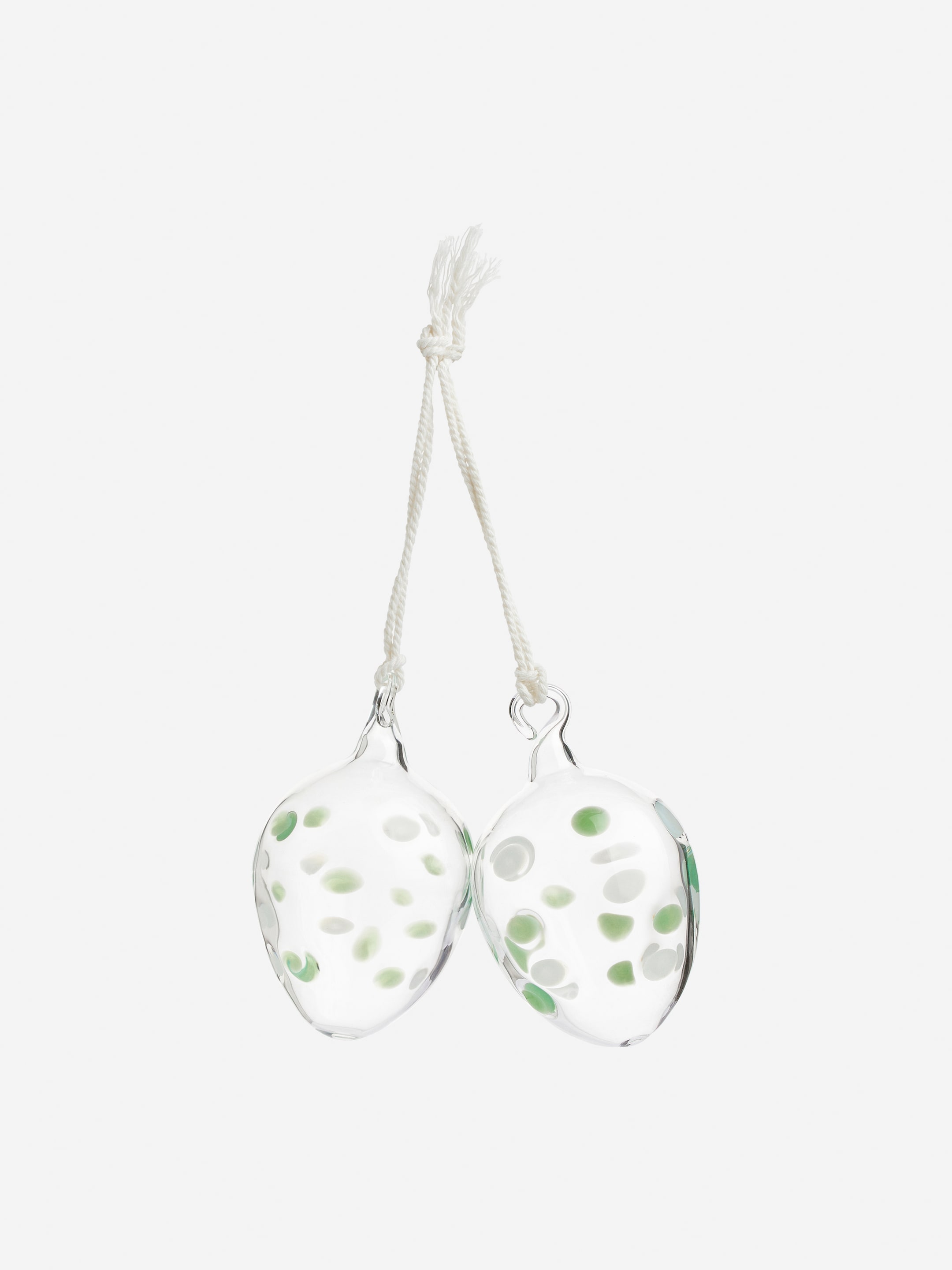 Hängande glasdekorationer, 2-pack - Transparent/grön - Homeware - StillMedia/DescriptiveStillLife - 1