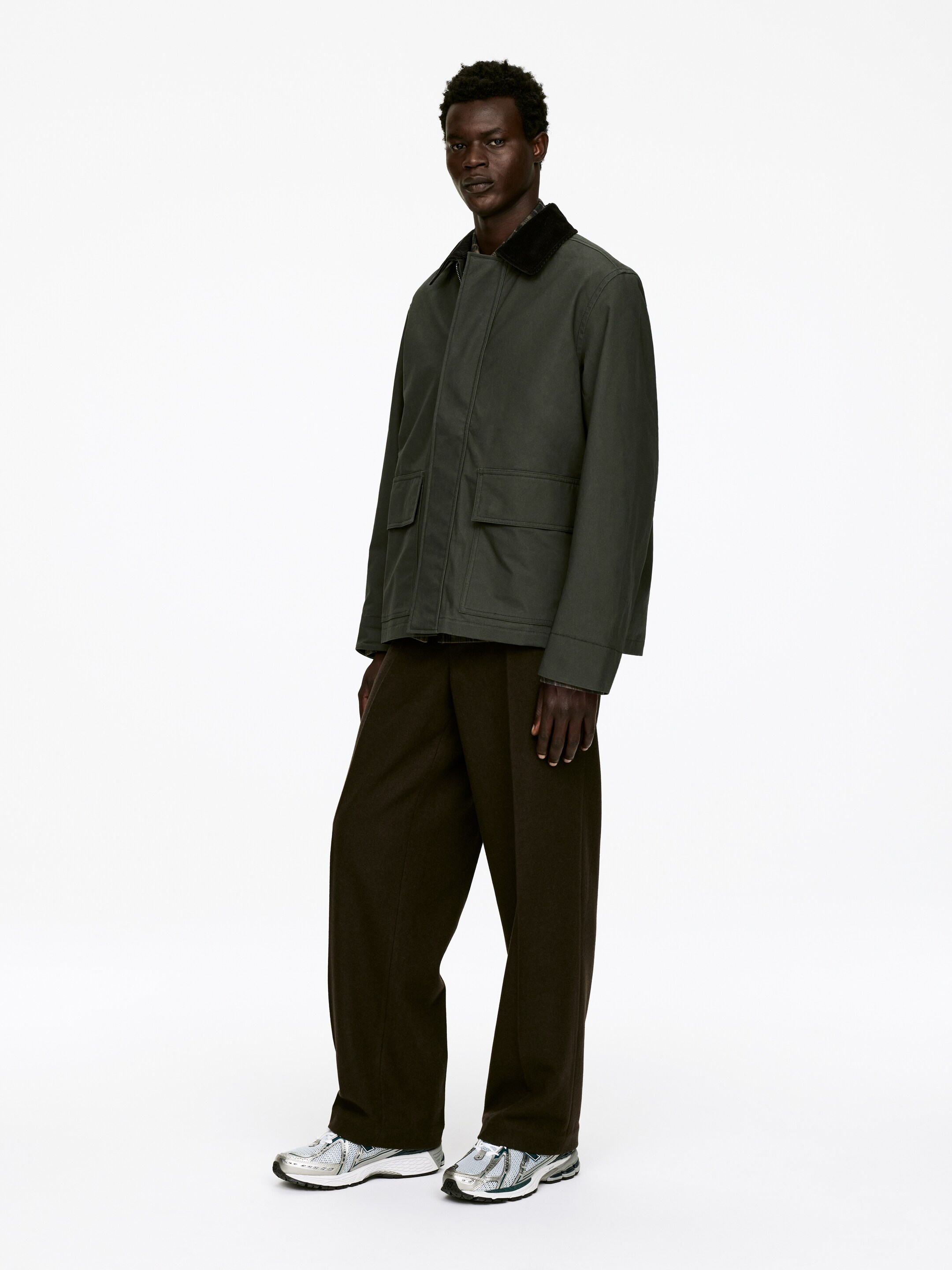 Ingrandisci l'immagine: Waxed Cotton Jacket - Dark Green - UOMO | H&M CH 4