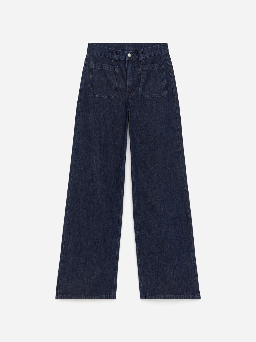 ARKET Women's  Lupine Flared Jeans Blue,  size 40