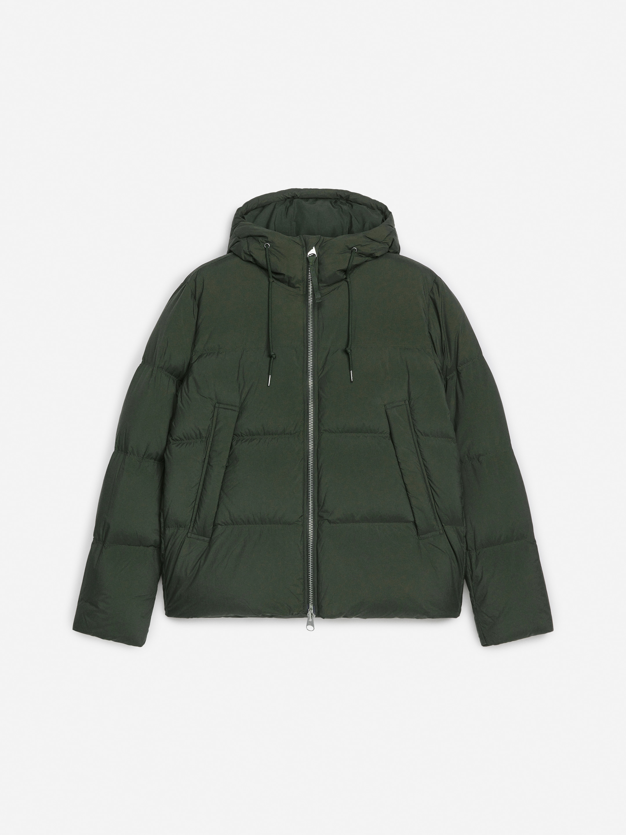 Ingrandisci l'immagine: Upcycled Down Puffer Jacket - Dark Green - UOMO | H&M CH 6