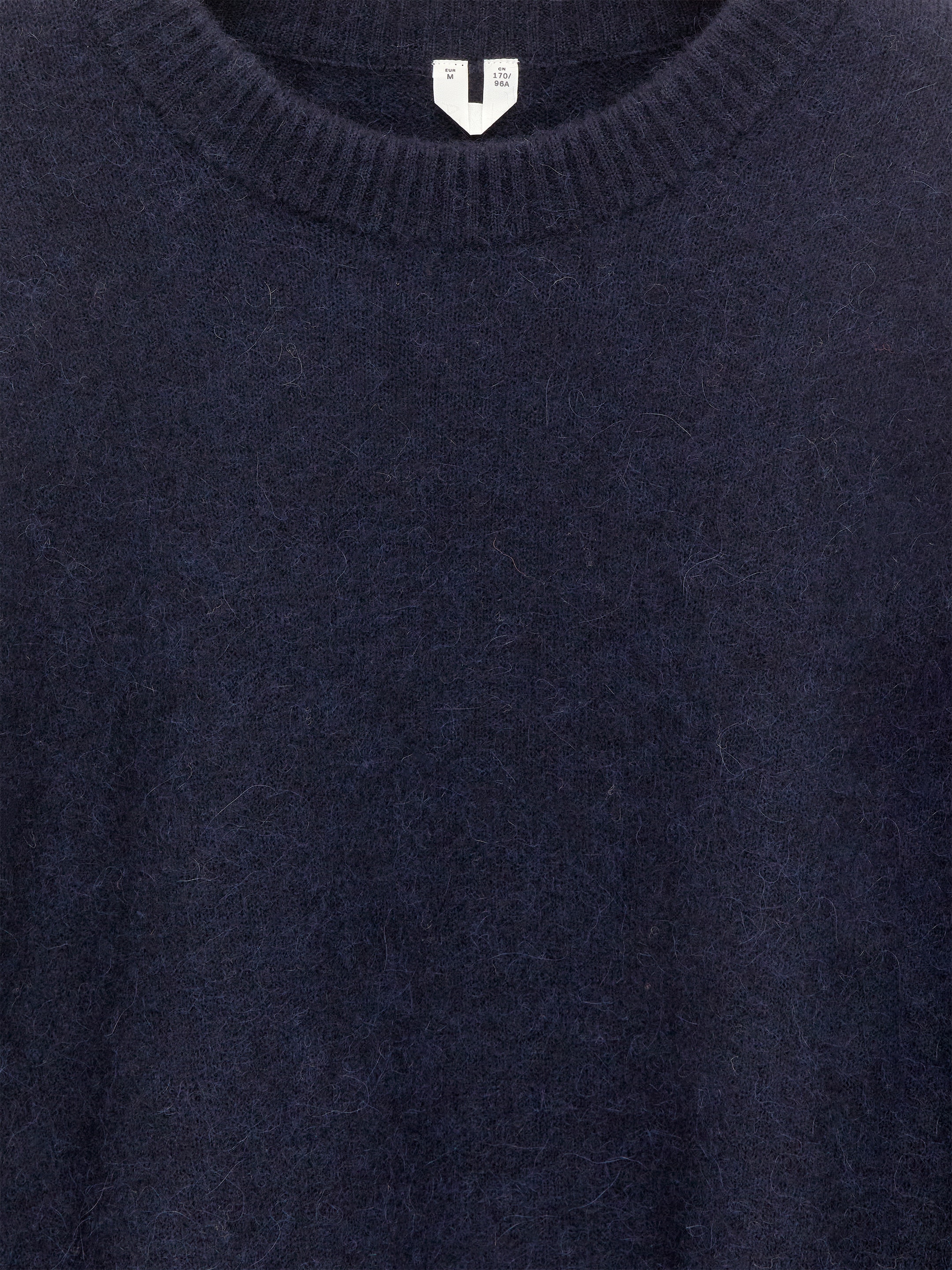 Tröja i alpacka och ull - Mörkblå - Oversized - Women - StillMedia/DescriptiveDetail - 2