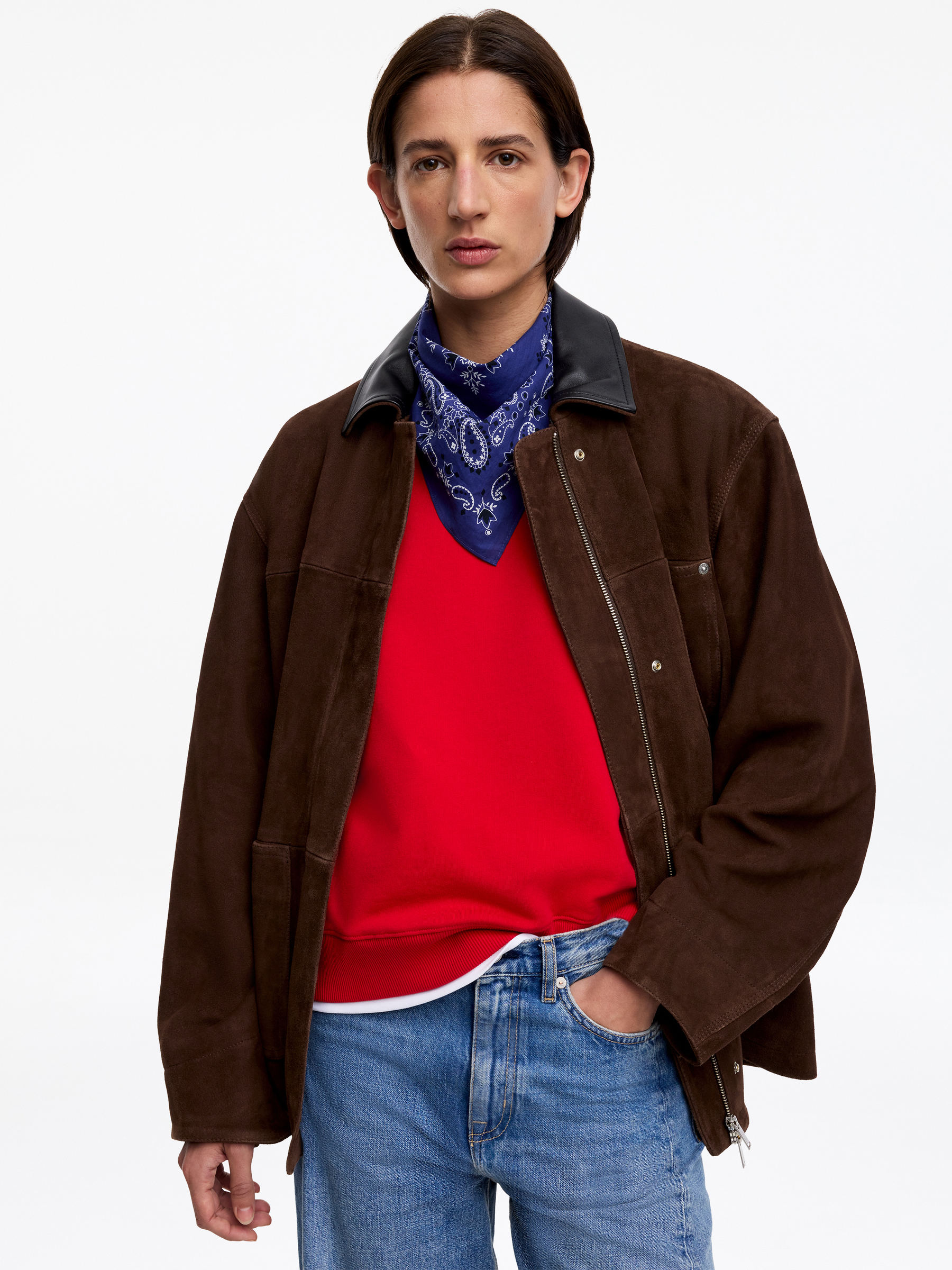 Sweatshirt aus French Terry - Rot - Regular Fit - Women - StillMedia/Lookbook - 6