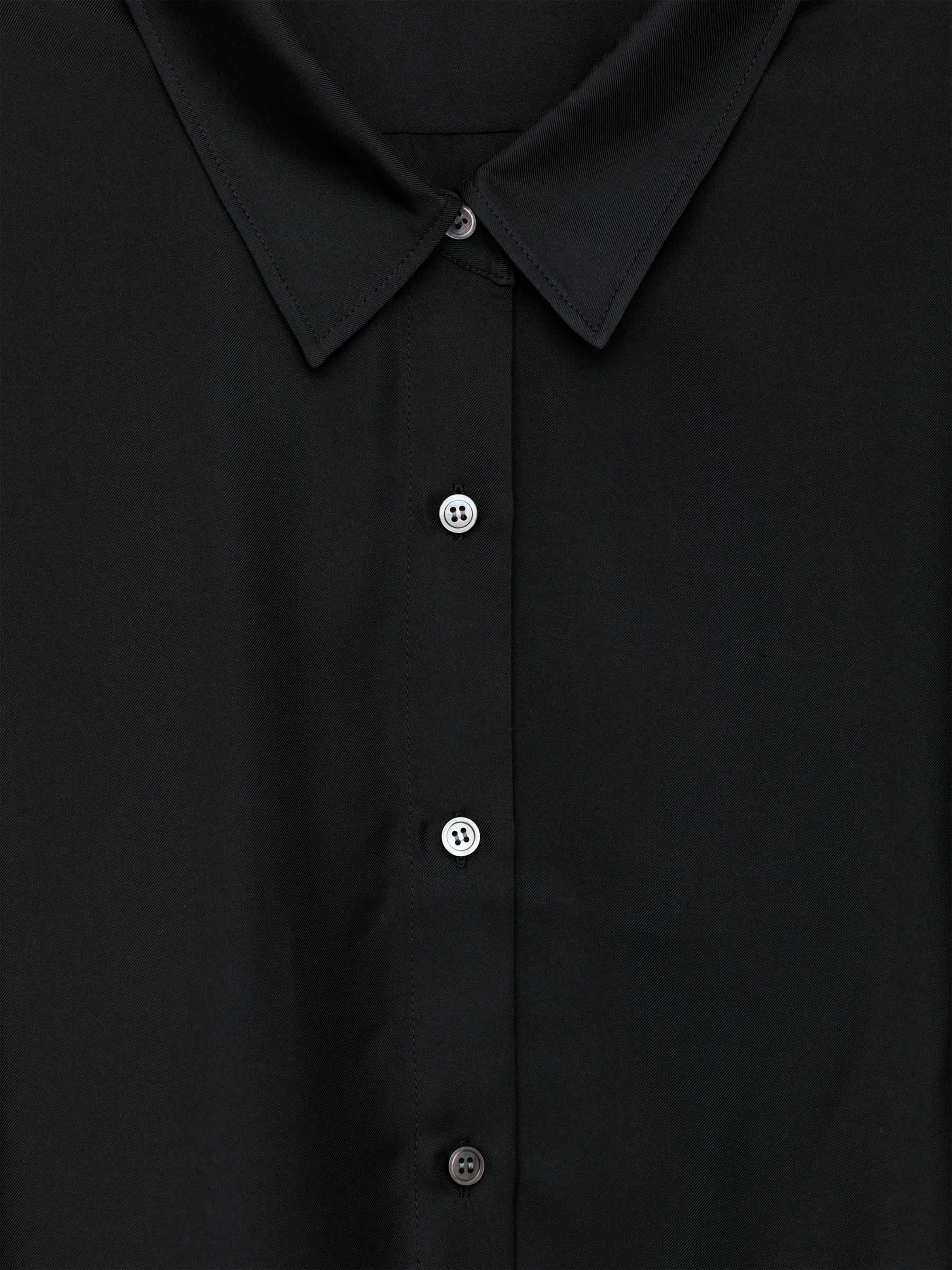 Camisa de sarga de seda - Negro - Corte estándar - Women - StillMedia/DescriptiveDetail - 2