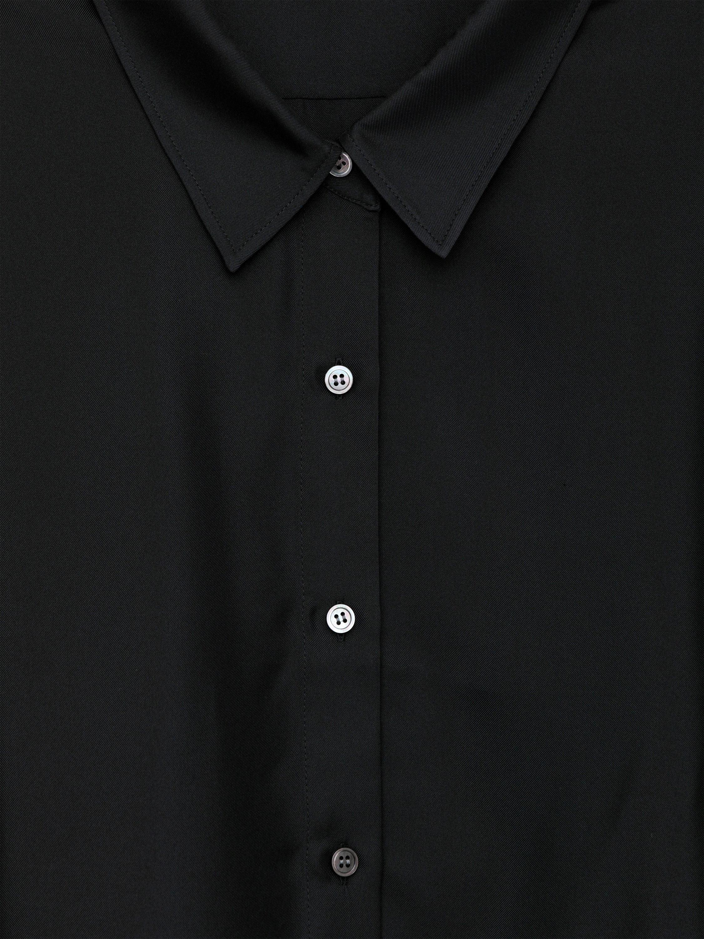 Silk Twill Shirt - Black - Regular fit - Women - StillMedia/DescriptiveDetail - 2