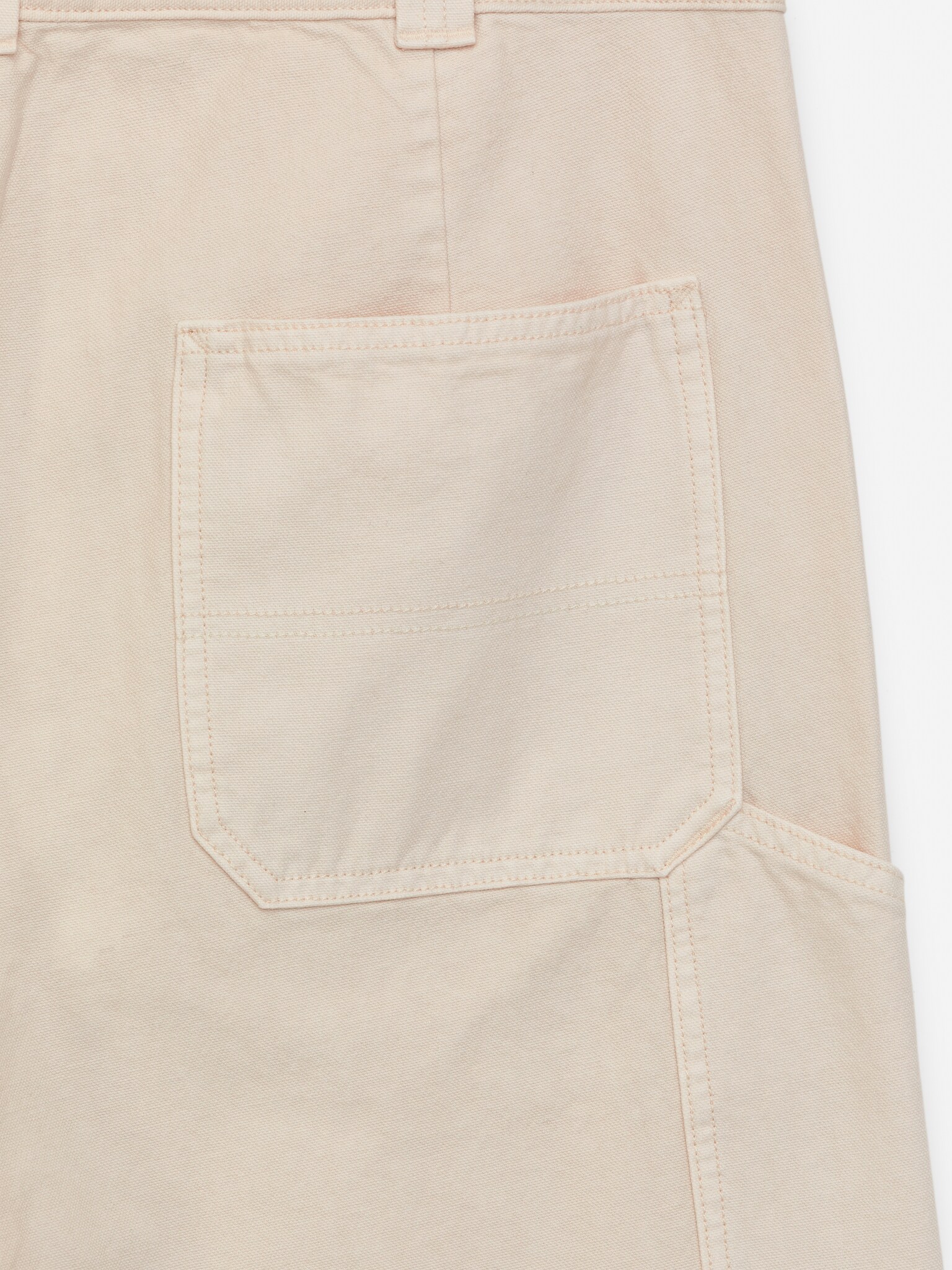 Pantalones de trabajo loose fit - Blanco roto/Marrón - 4