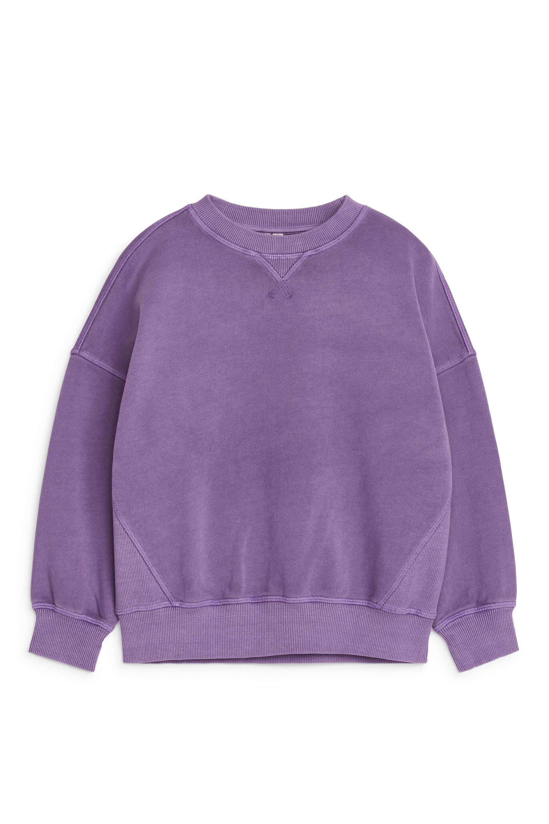 Näytä suurempi kuva: Rento puuvillainen collegepaita - Violetti - Kids | H&M FI 1