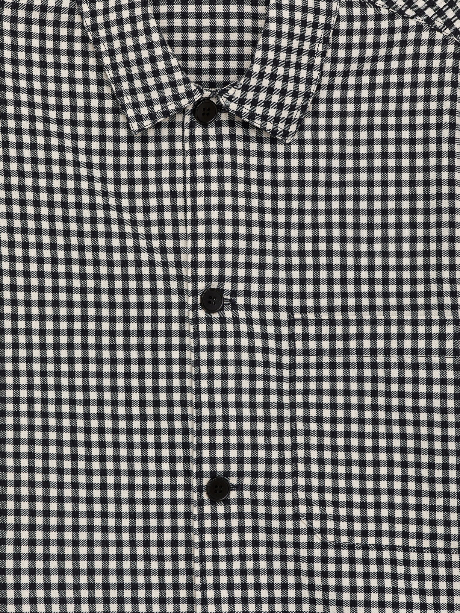 Surchemise en coton - Bleu foncé/Blanc - 5