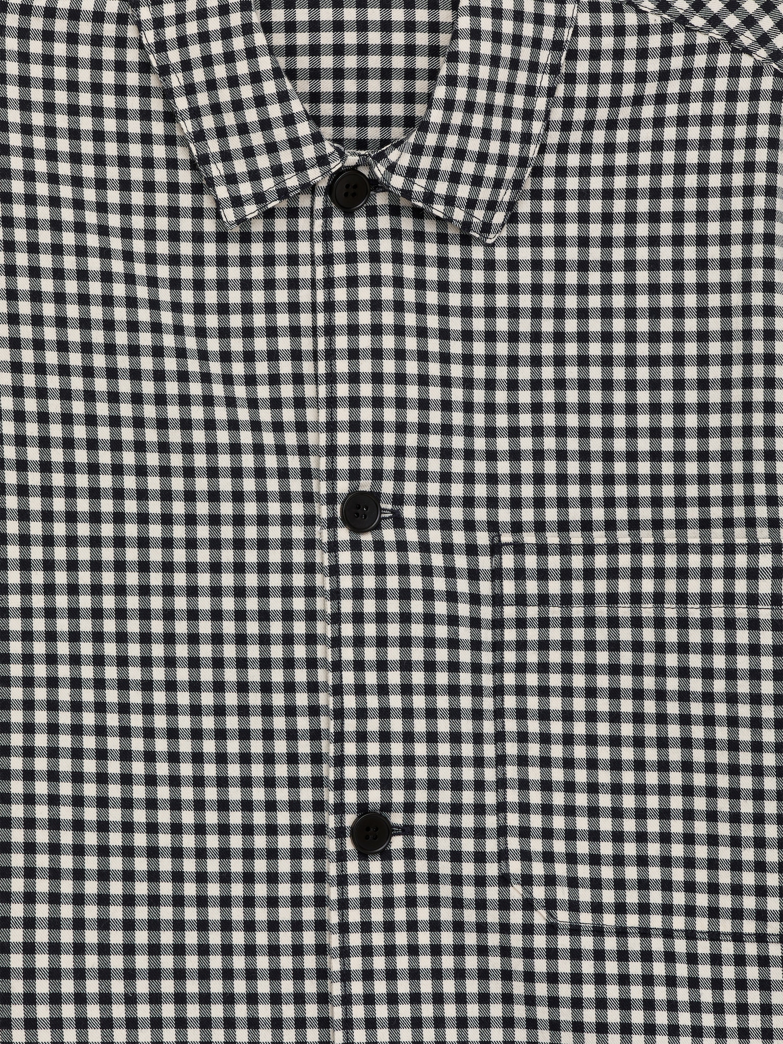 Surchemise en coton - Bleu foncé/Blanc - 5