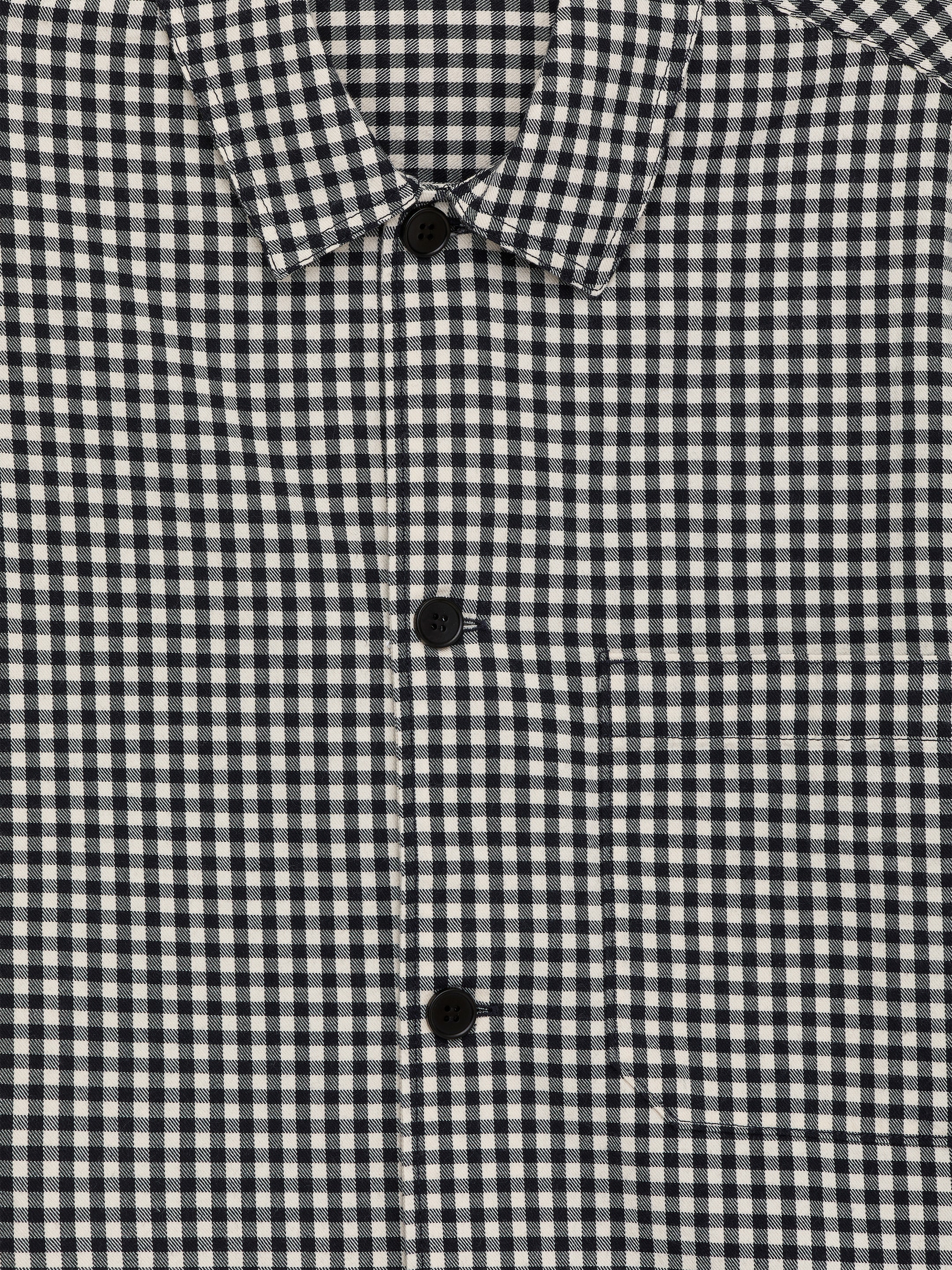 Cotton Overshirt - Dark Blue/White - Relaxed fit - Men - StillMedia/DescriptiveDetail - 1