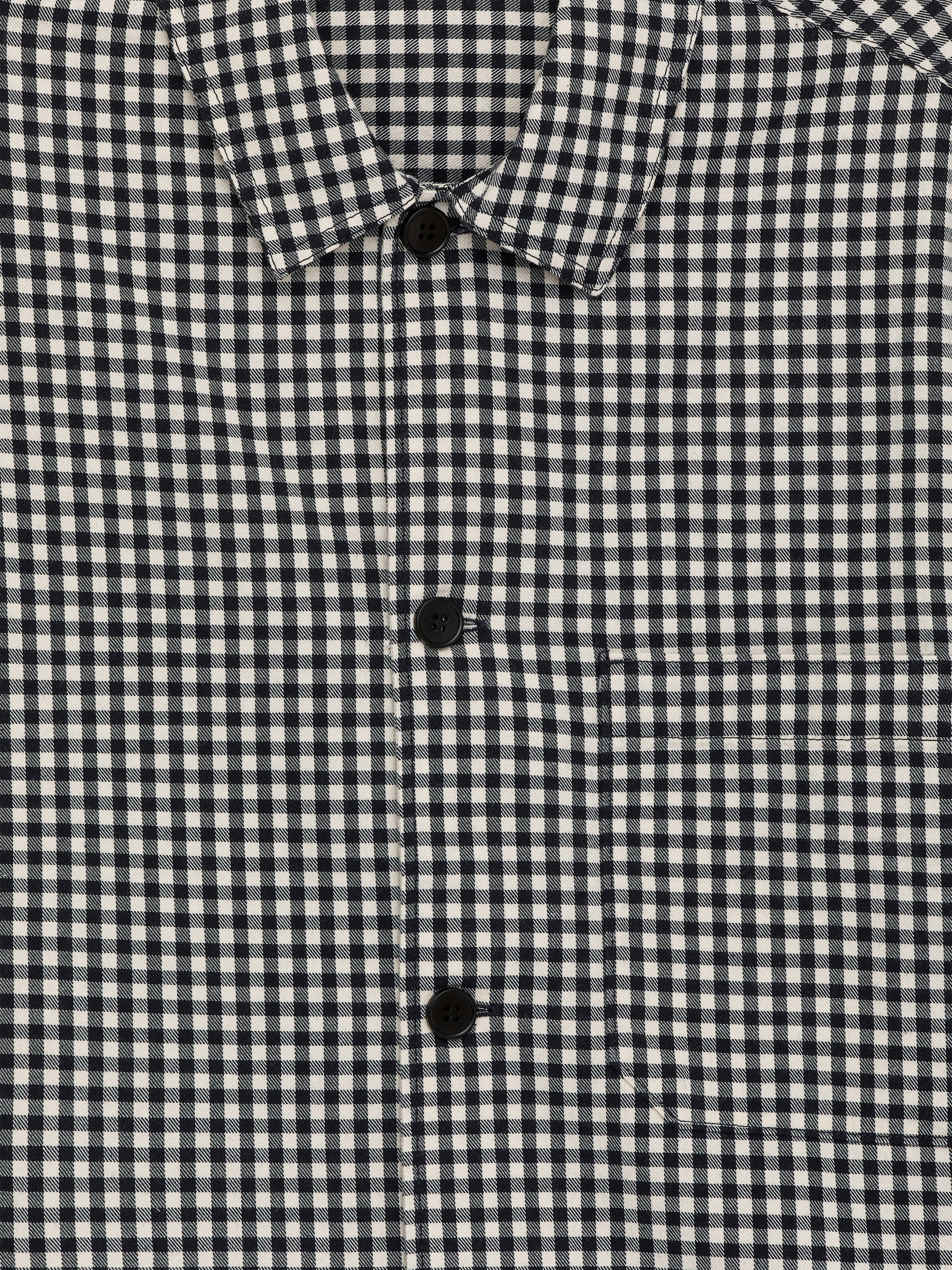 Overshirt i bomull - Mörkblå/vit - Relaxed fit - Men - StillMedia/DescriptiveDetail - 1