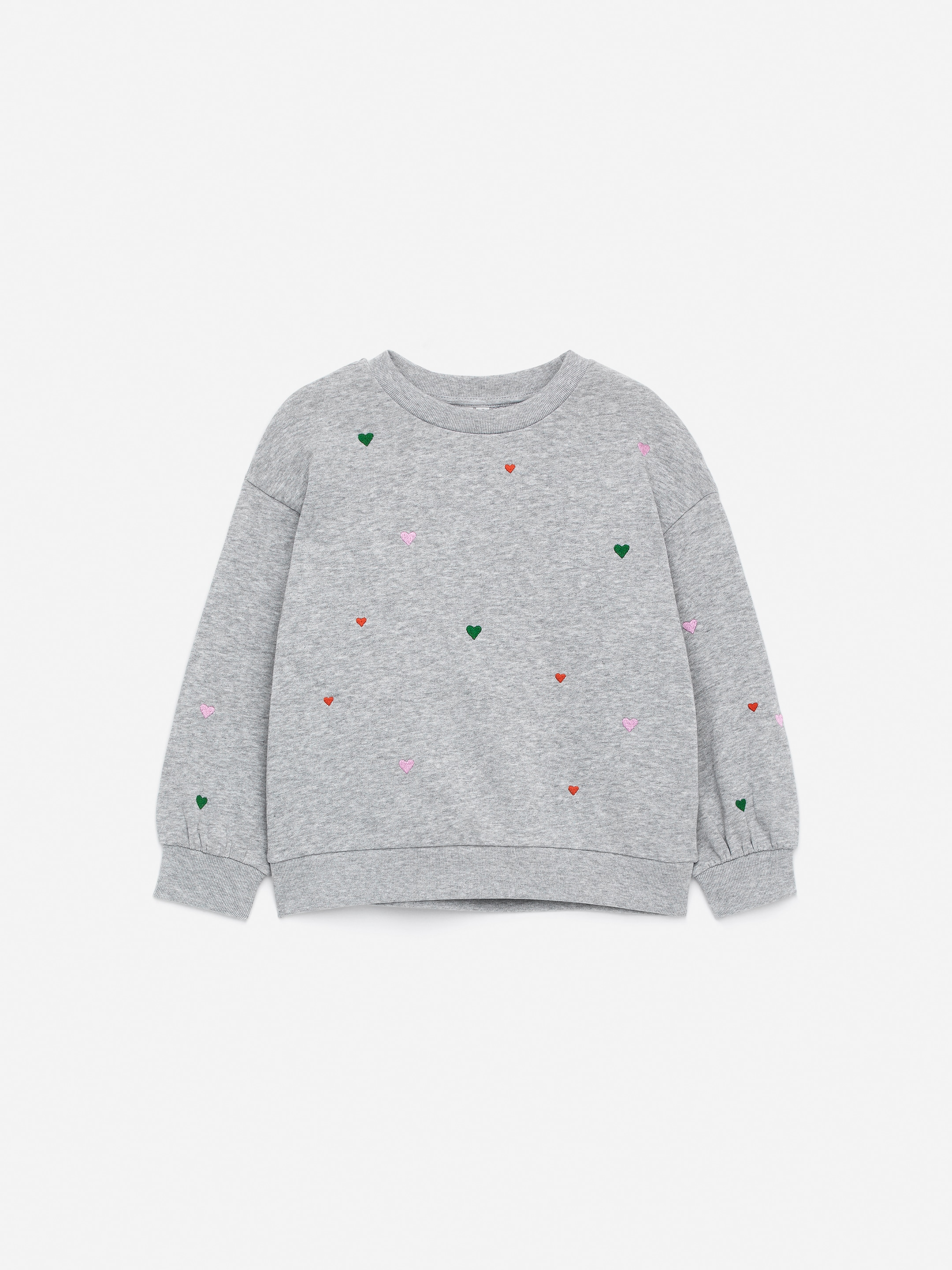 Sweatshirt mit Stickerei - Graumeliert - Oversize - Children - StillMedia/DescriptiveStillLife - 3