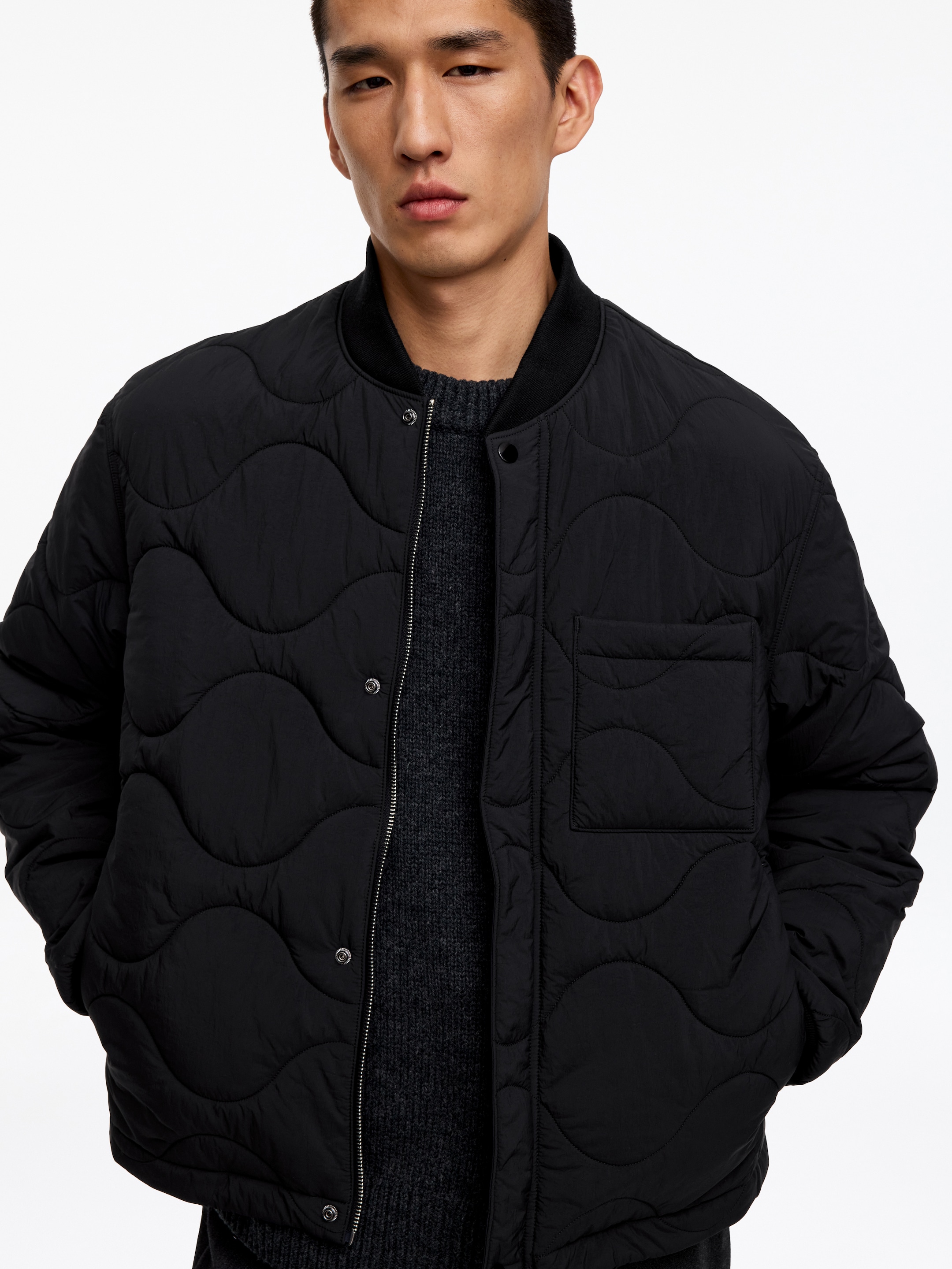 2-in-1 Quilted Liner Jacket - Black - Regular fit - men - StillMedia/Lookbook - 3