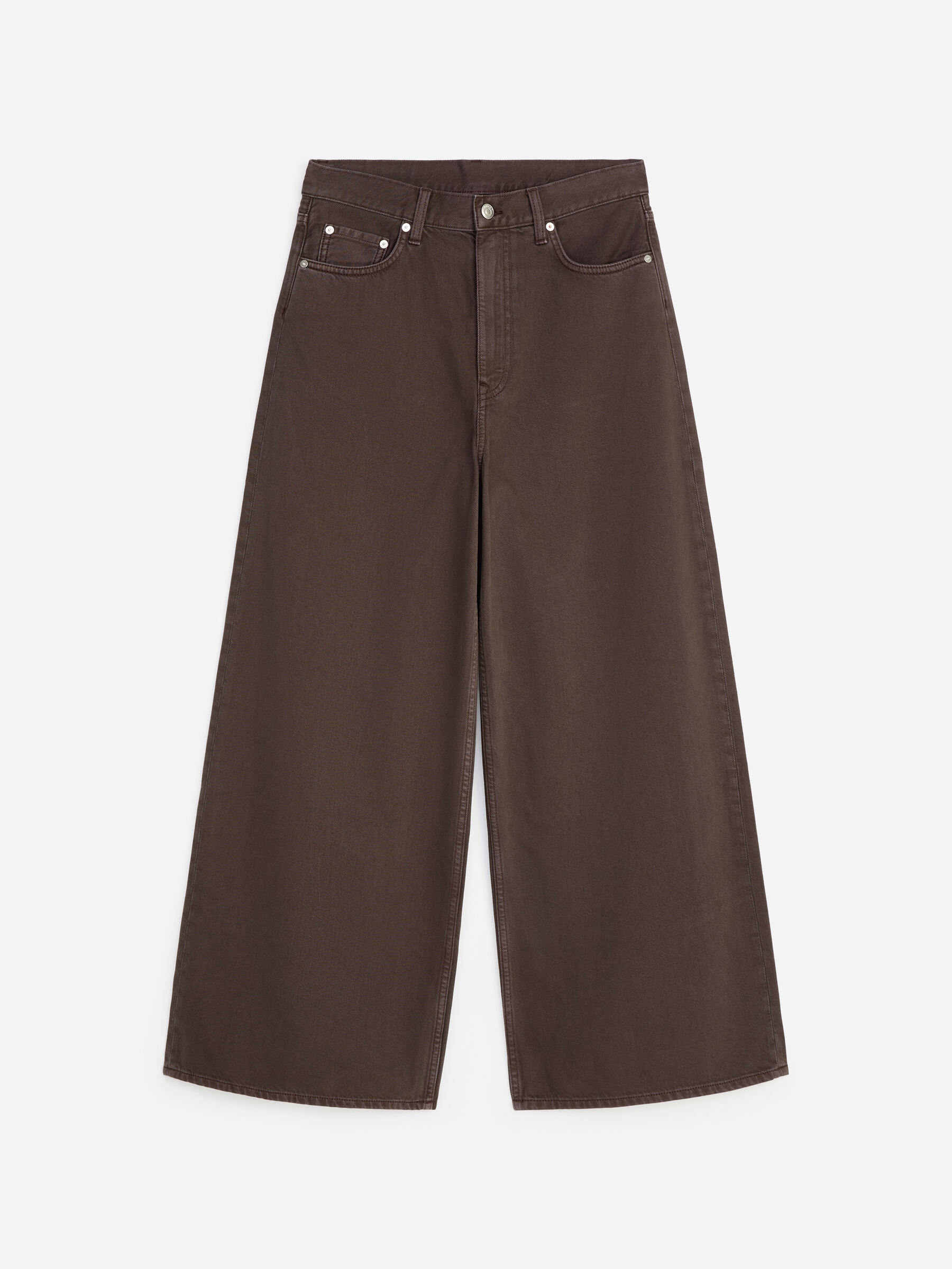 CEDAR Oversized Wide Jeans-#3C2A2B-19311