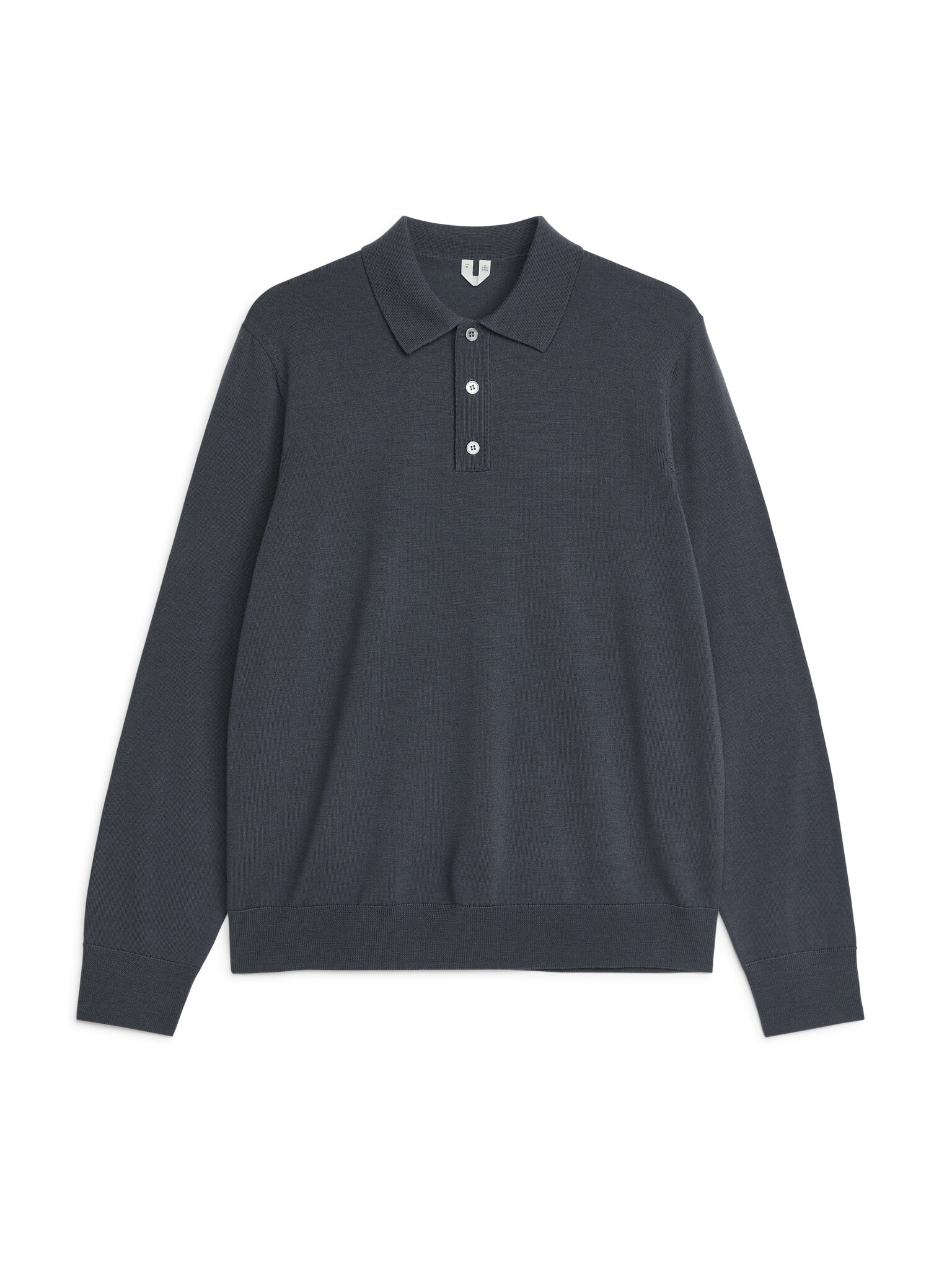 Polo en laine mérinos - Gris foncé/Vert foncé/Bleu foncé/Marron foncé/Gris chiné/Taupe clair/Noir
