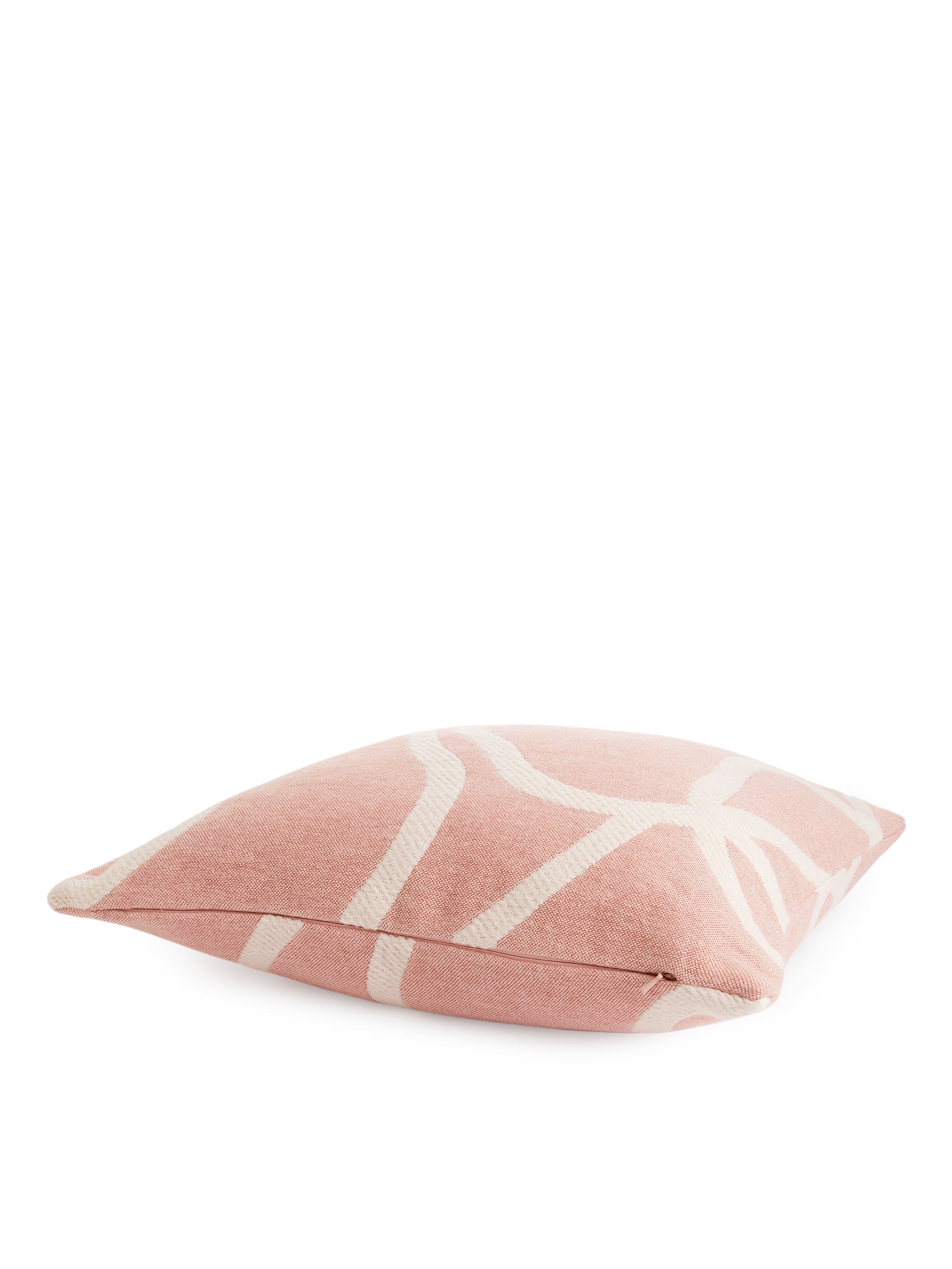 Kopfkissenbezug aus Baumwolle und Wolle 50 x 50 cm - Rosa/Beige - Haushaltswaren - StillMedia/DescriptiveStillLife - 2