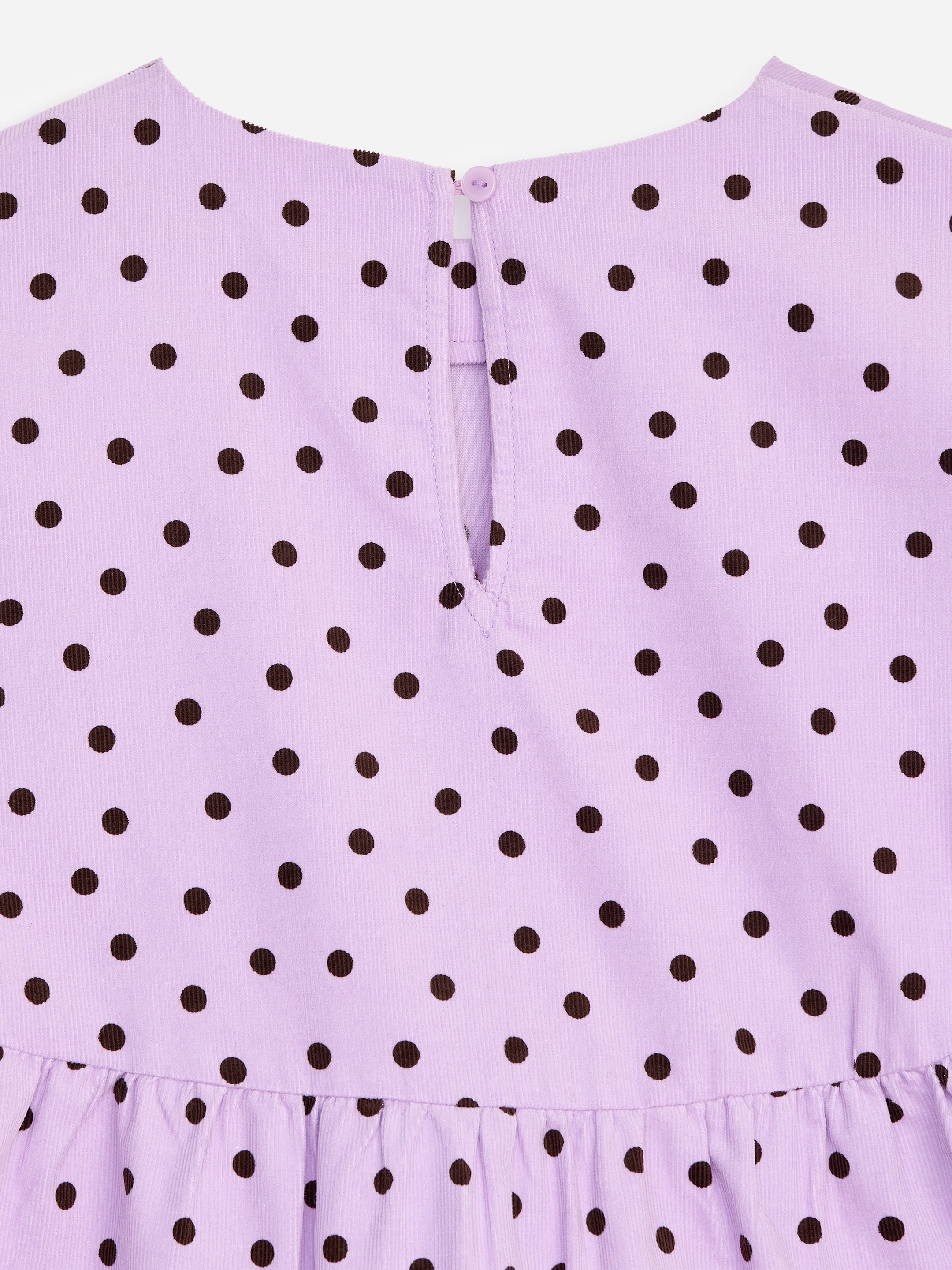 Frill Corduroy Dress - Lilac/Plum - Relaxed fit - children - StillMedia/DescriptiveDetail - 1