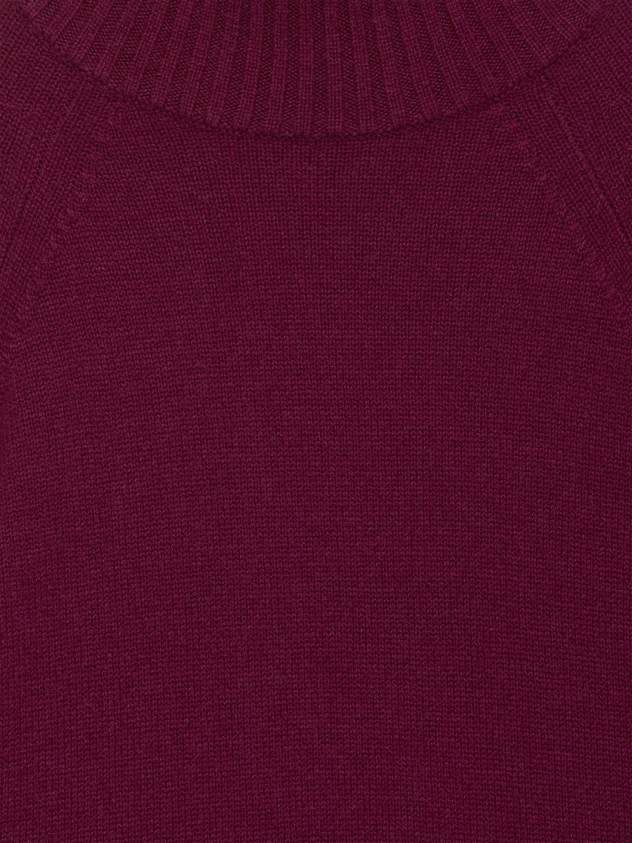 Visualizza immagine più grande: Maglione a collo alto in puro cashmere - Rosso scuro - DONNA | H&M IT 6