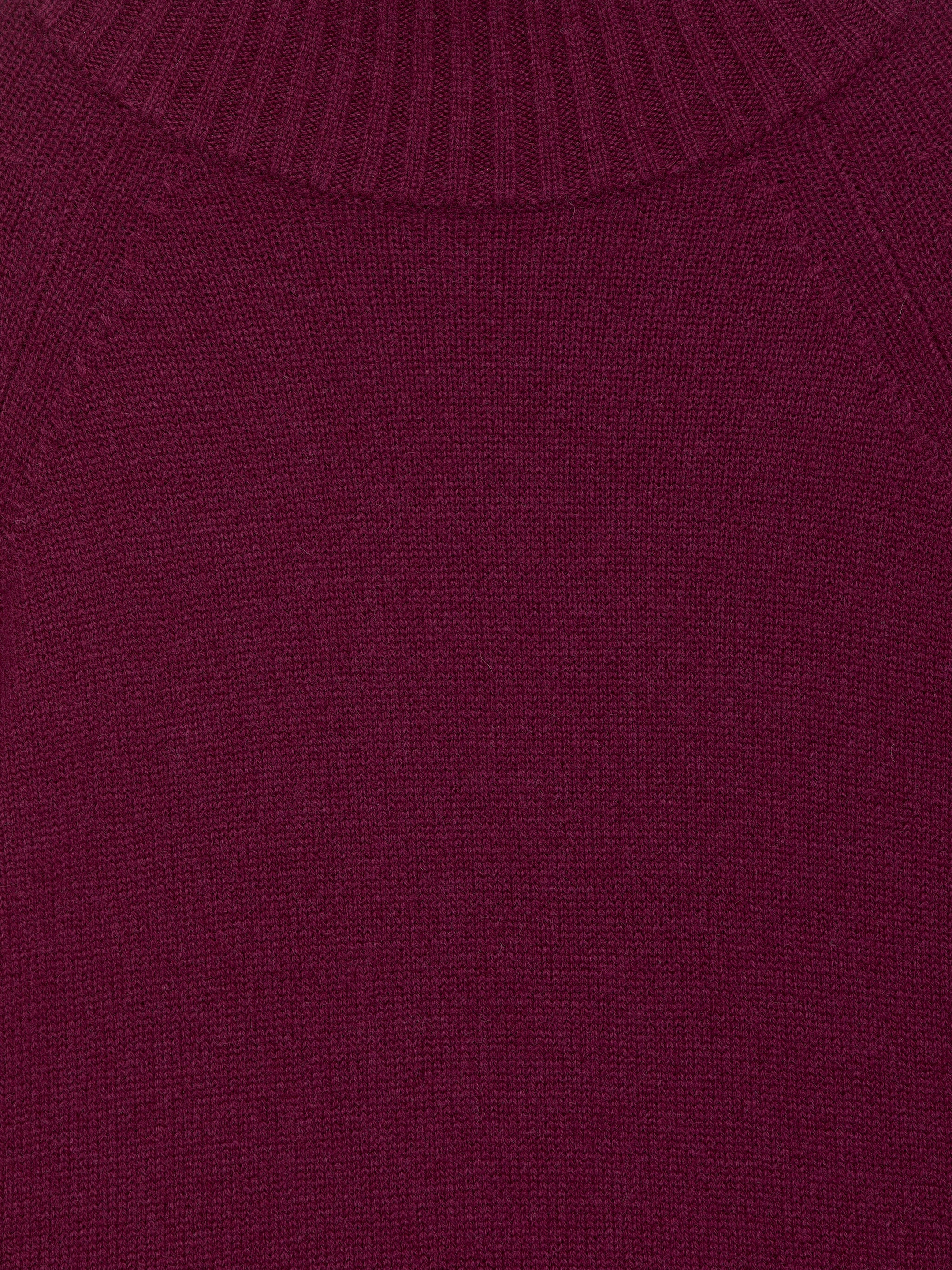 Pull col roulé en pur cachemire - Rouge foncé - Loose fit - Femme - StillMedia/DescriptiveDetail - 2