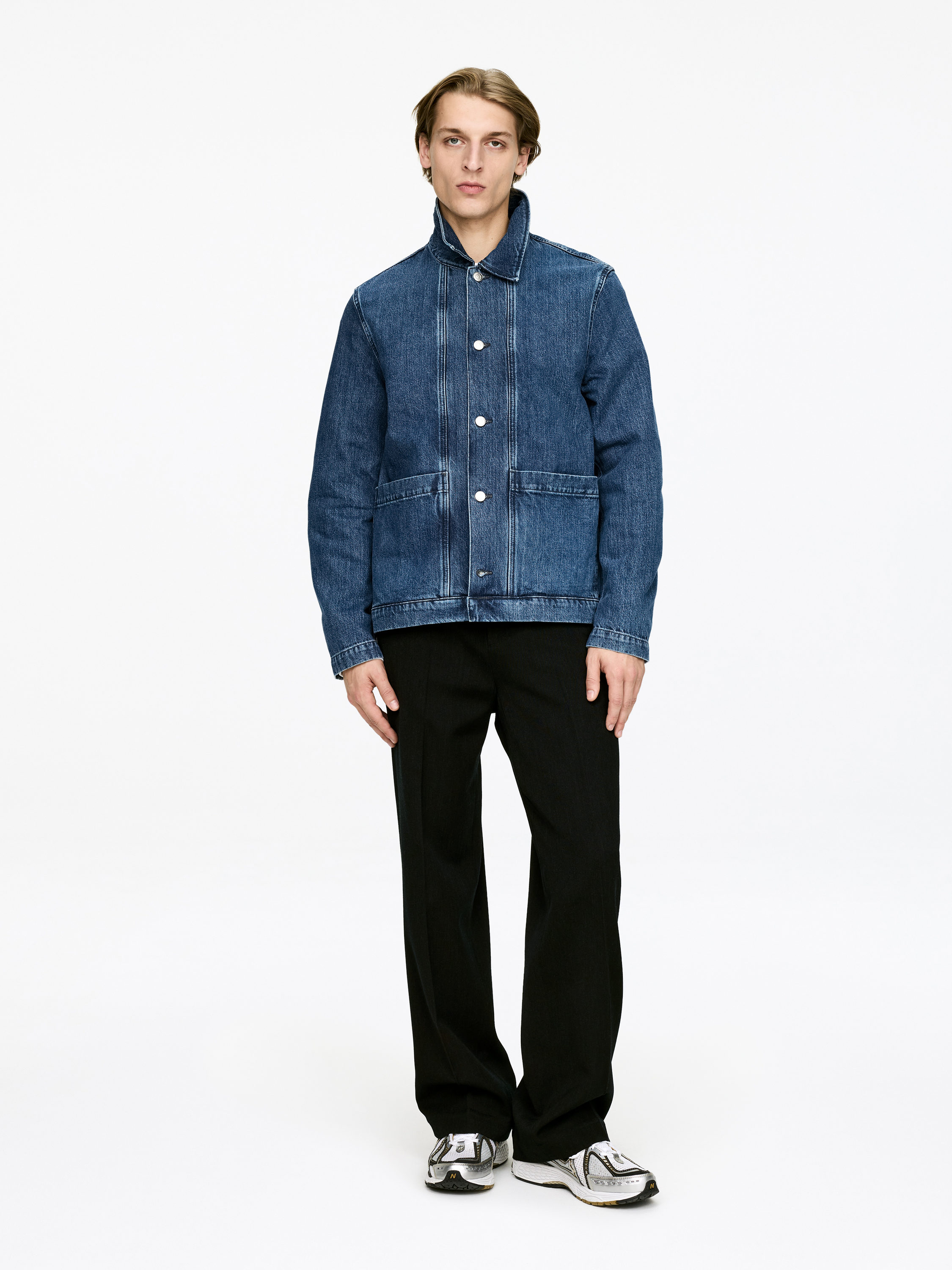 Denim Overshirt - Washed Blue - Loose fit - Men - StillMedia/Lookbook - 9