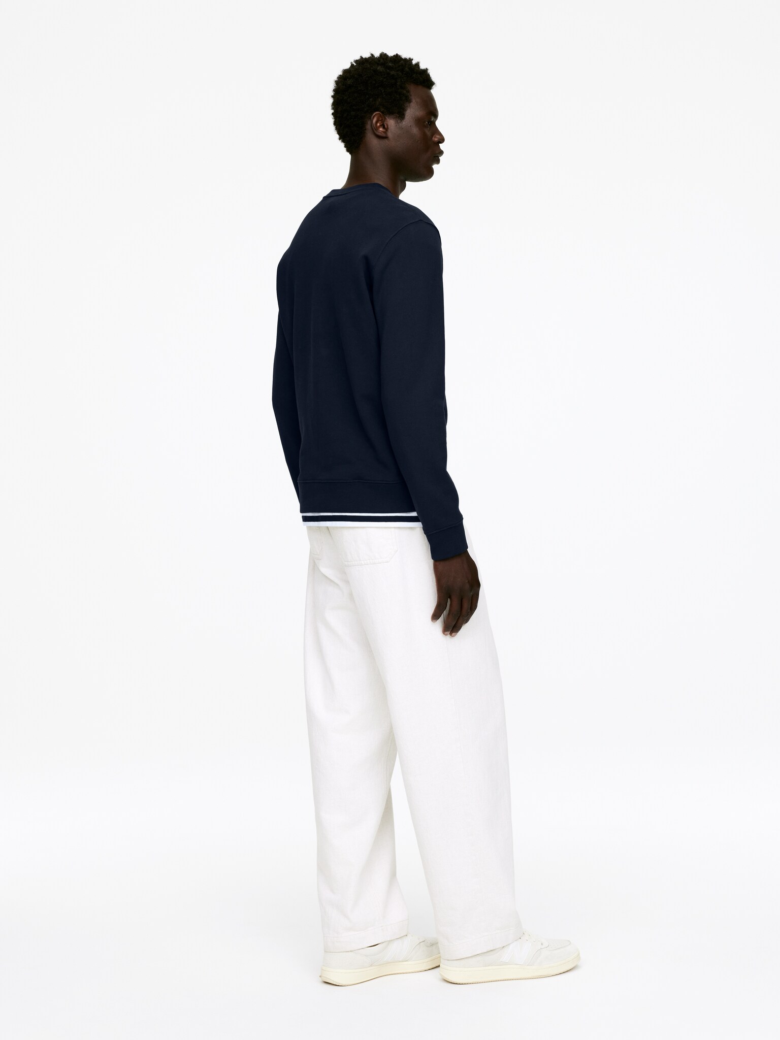 Sweat semi-épais - Bleu foncé/Noir/Bleu poudré/gris - 5