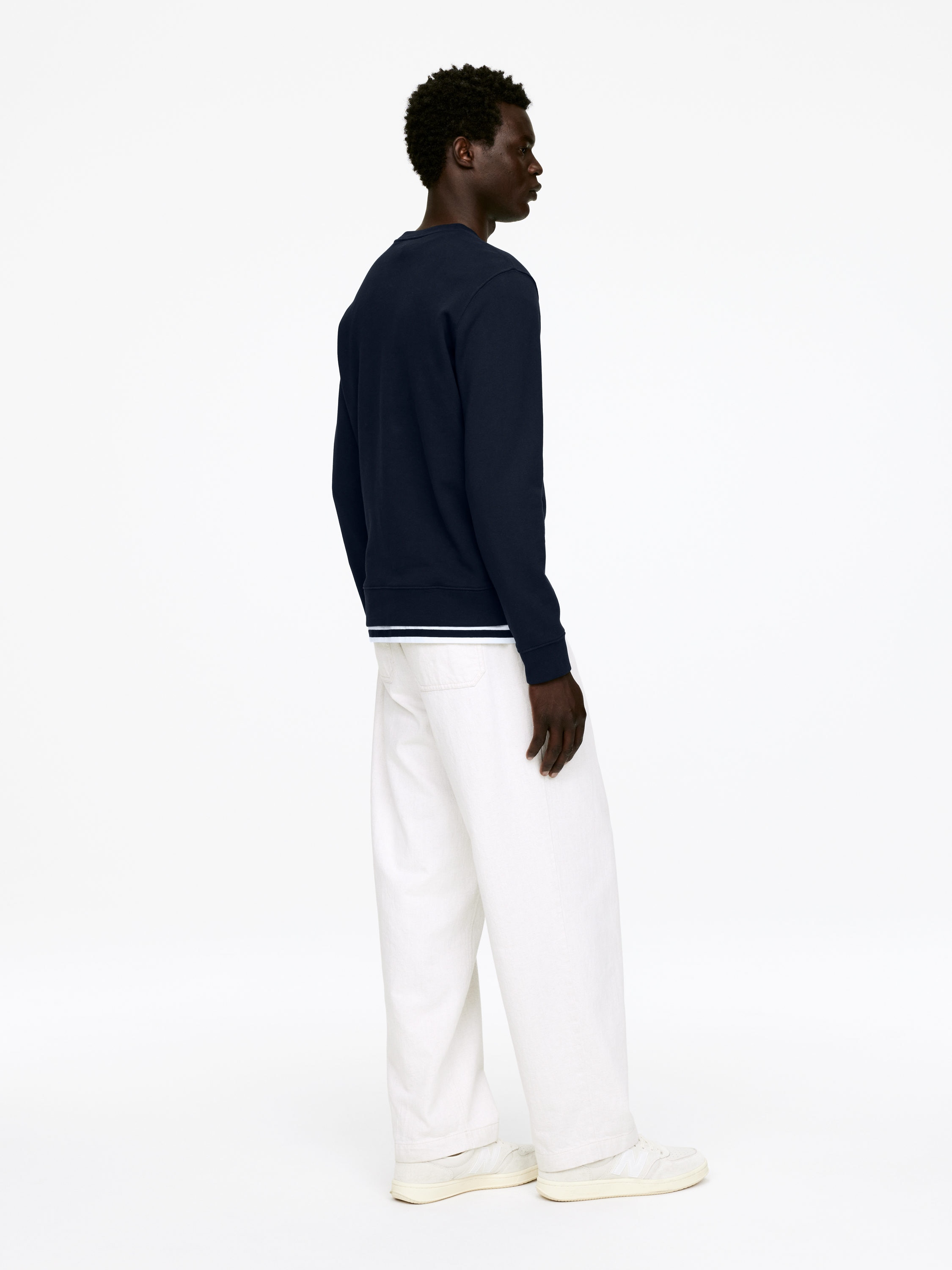 Mid-Weight Sweatshirt - Dark Blue - Regular fit - Men - StillMedia/Lookbook - 7