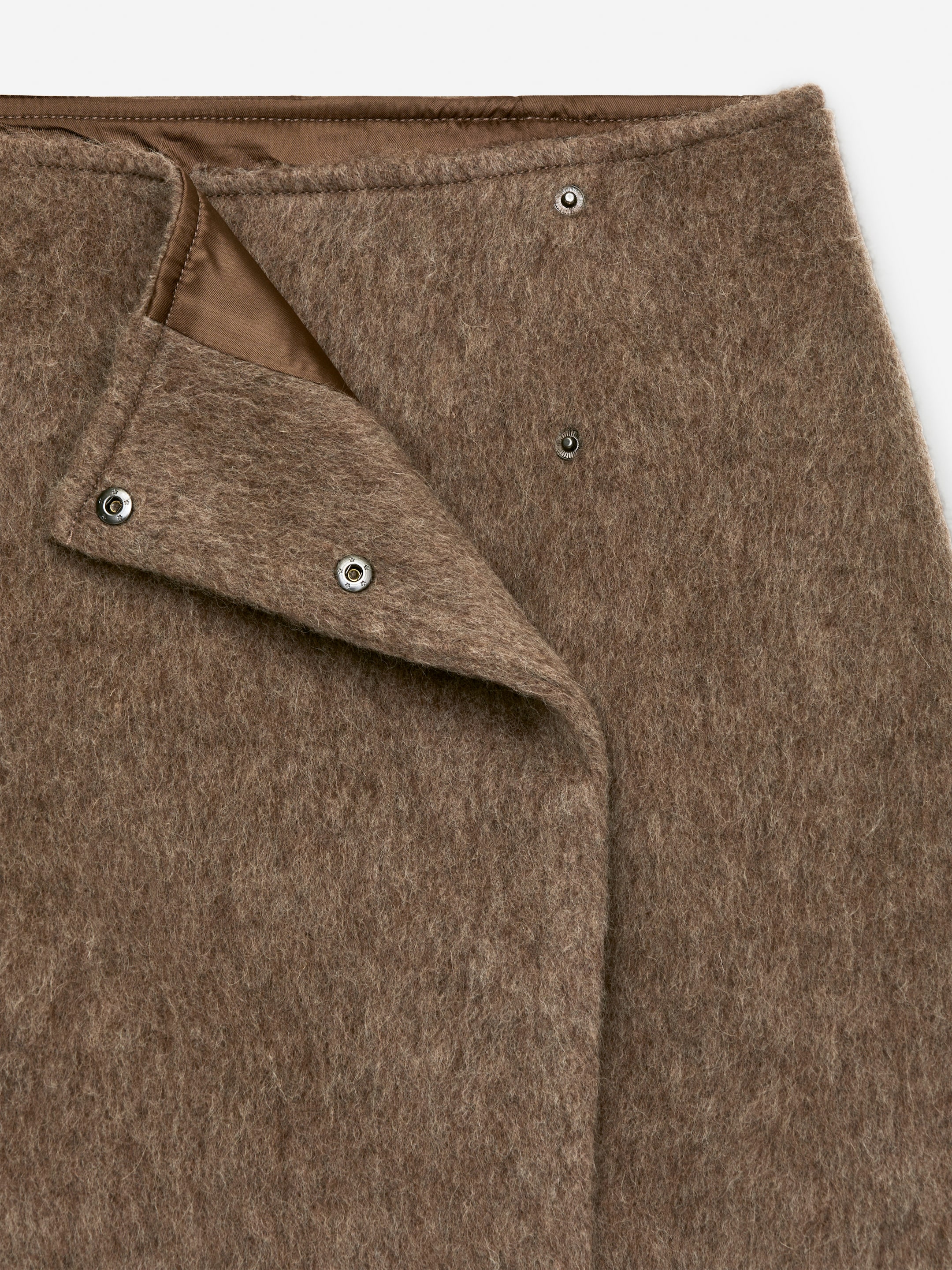Wool-Blend Mini Skirt - Light Brown - Regular fit - Women - StillMedia/DescriptiveDetail - 2