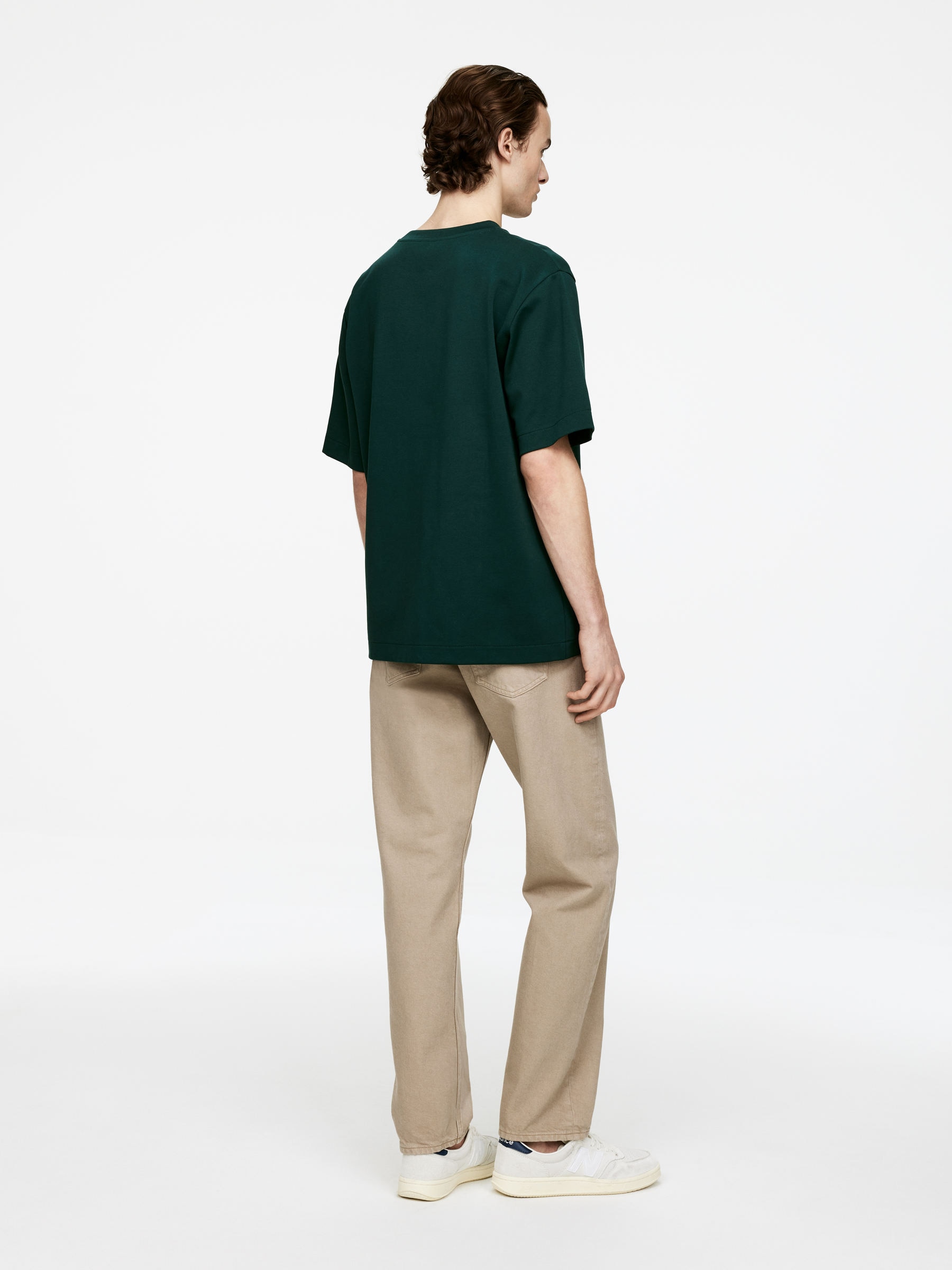 Interlock T-shirt - Dark Green - Loose fit - Men - StillMedia/Lookbook - 2