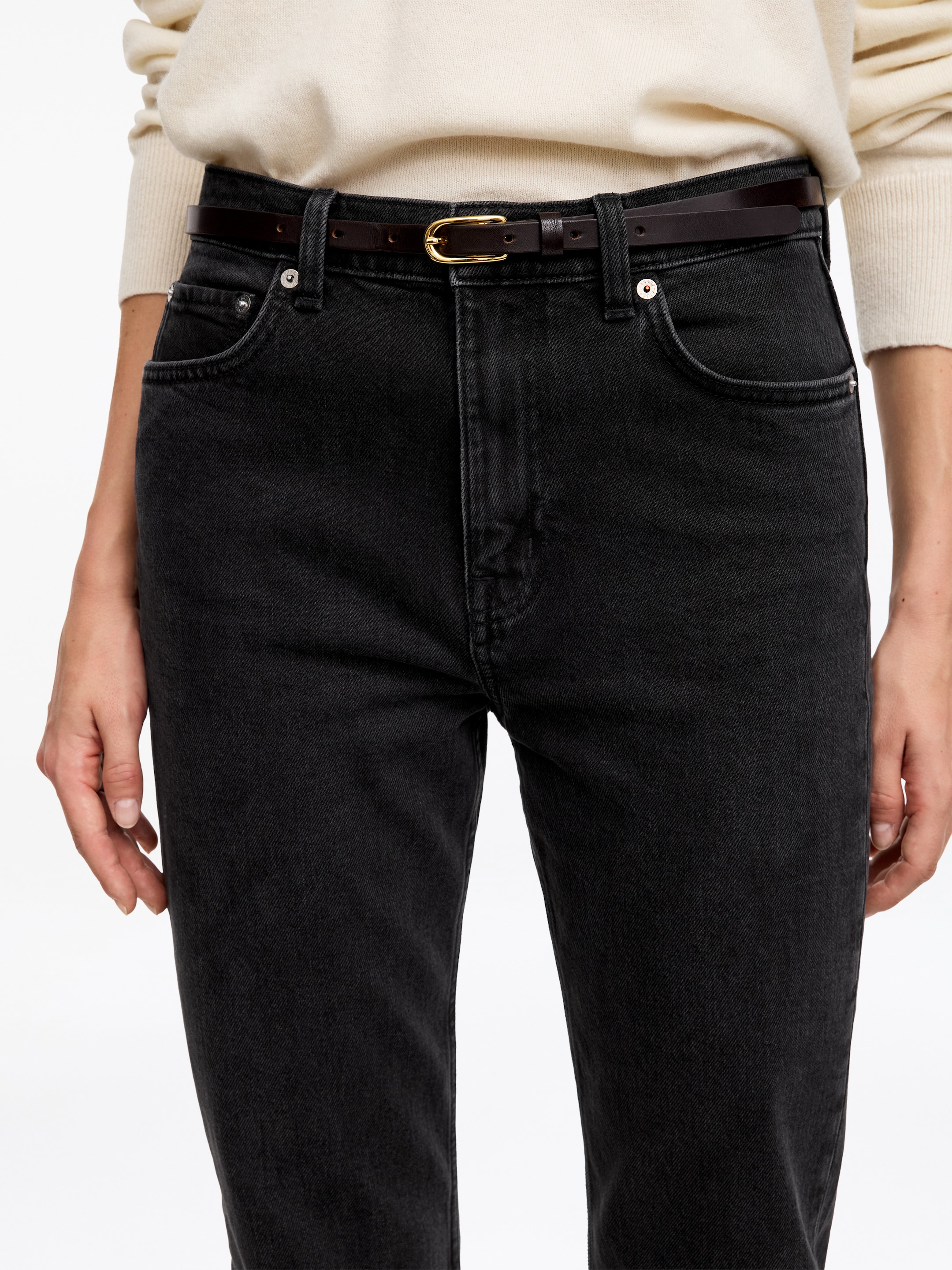 Jade Long Slim Jeans - Black - Slim fit - women - StillMedia/Lookbook - 2