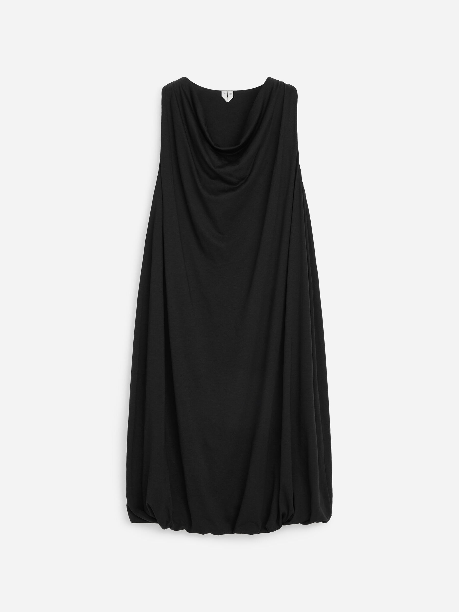 Draped Balloon Dress - Black - Regular fit - Women - StillMedia/DescriptiveStillLife - 1